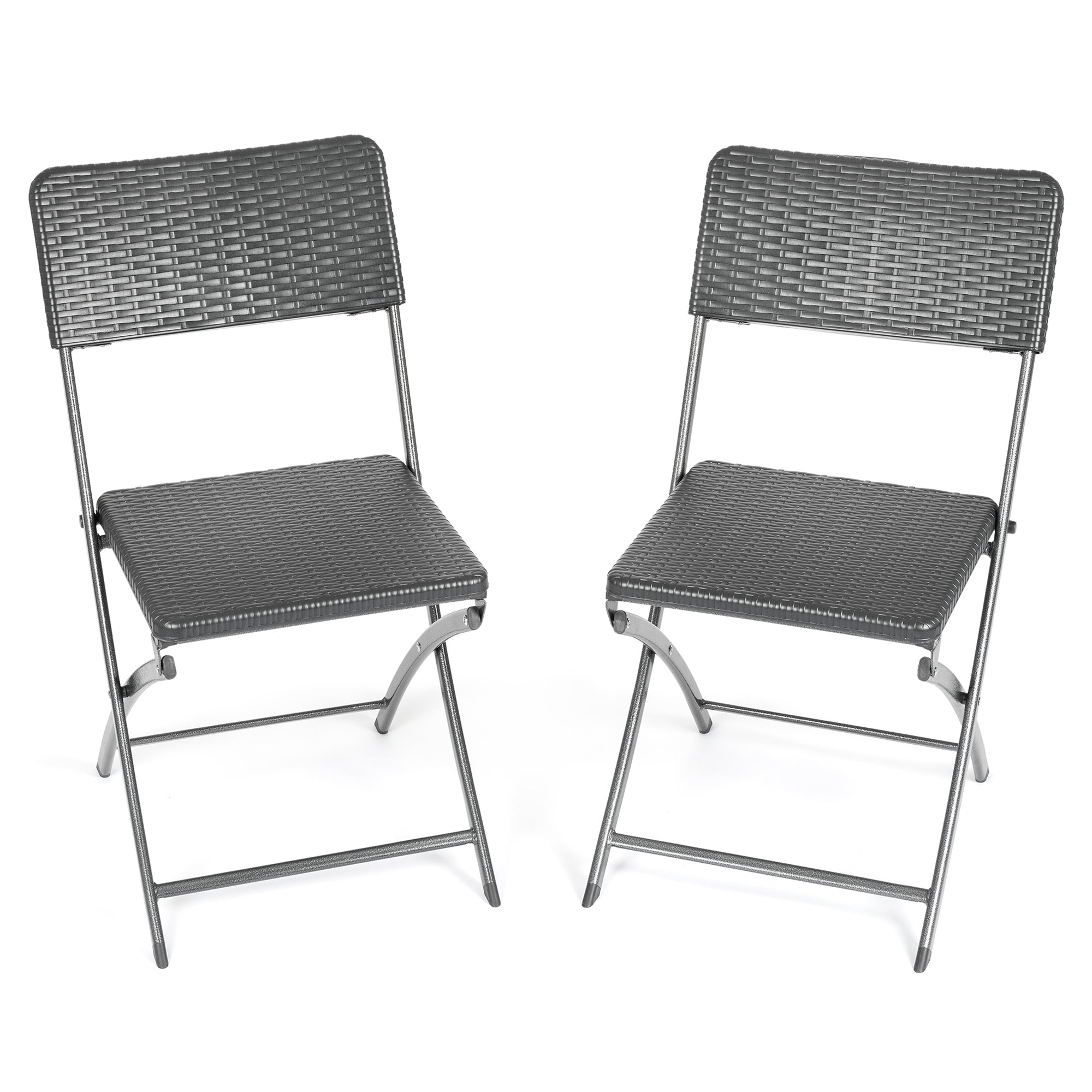 Rattan Effect Garden Chairs (2 Pack)