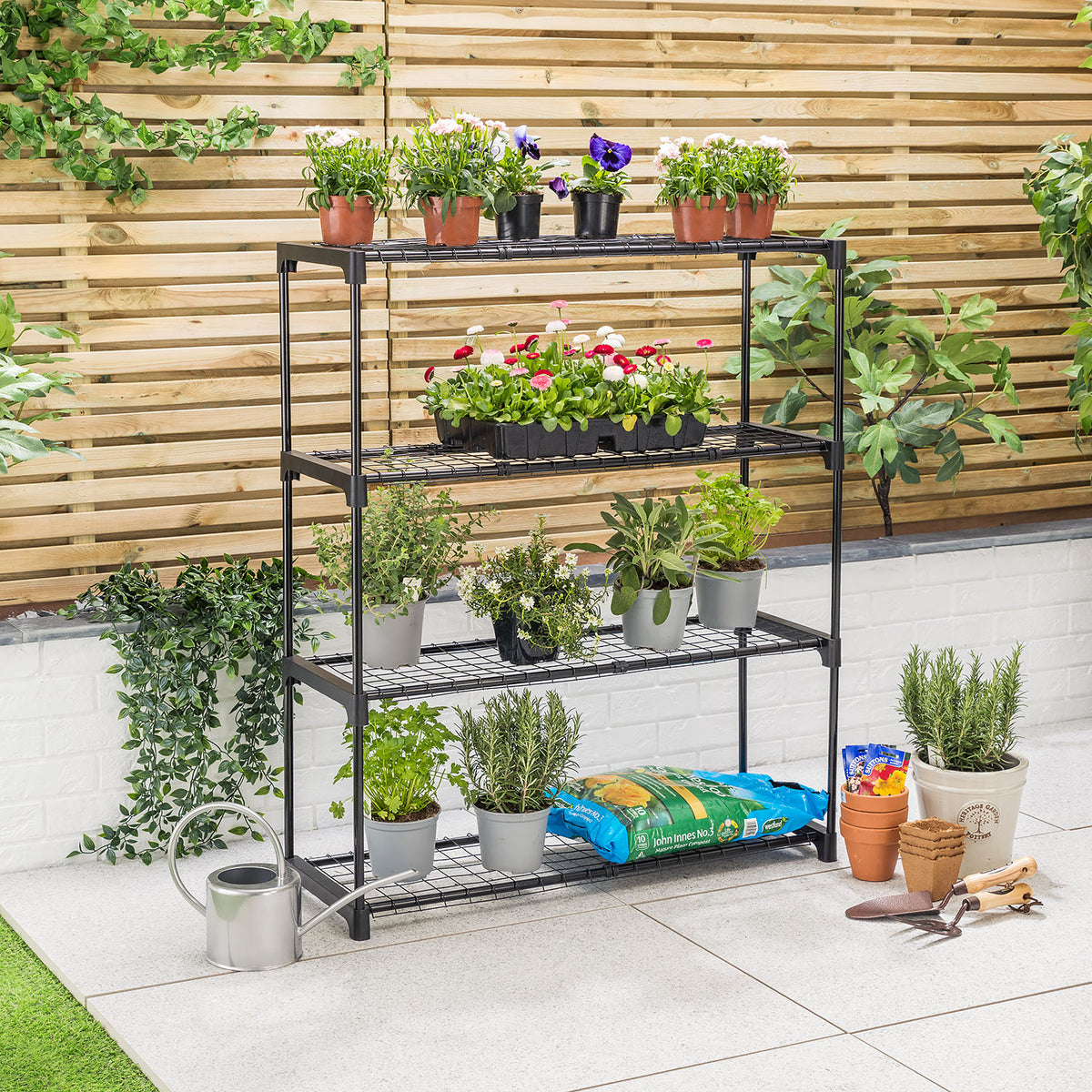 4 Tier Greenhouse Staging