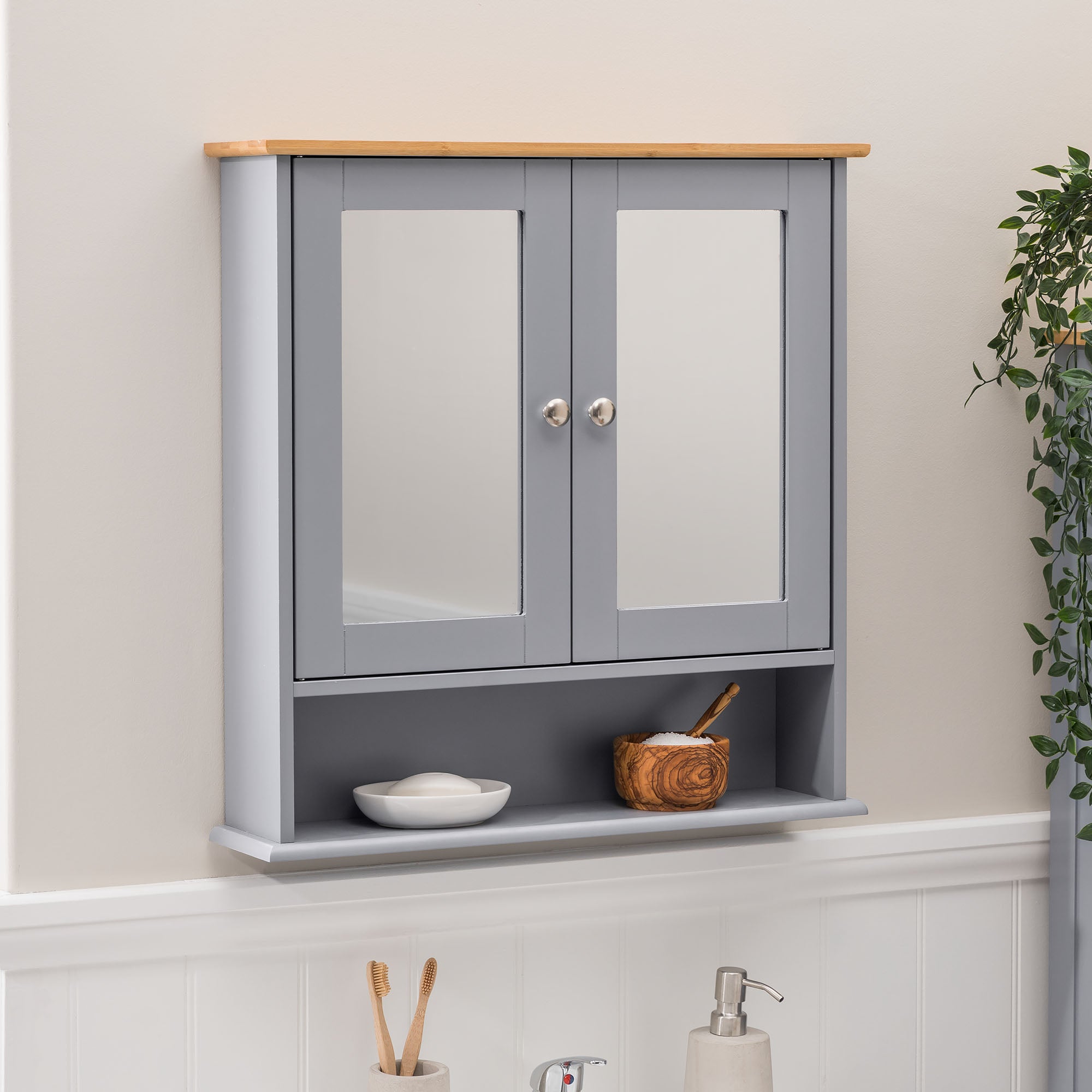Lustleigh Double Mirrored Cabinet