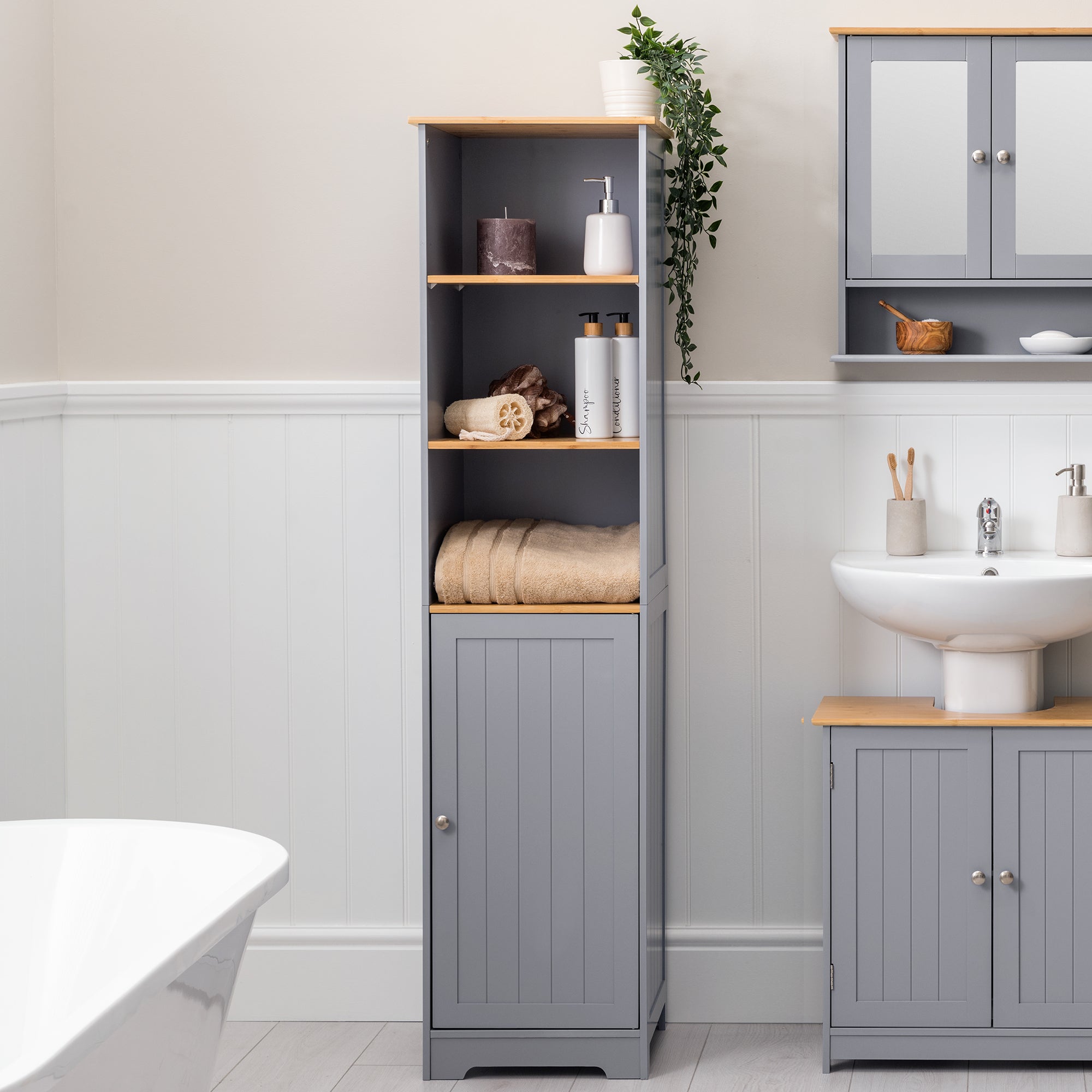 Lustleigh Tallboy Bathroom Cabinet