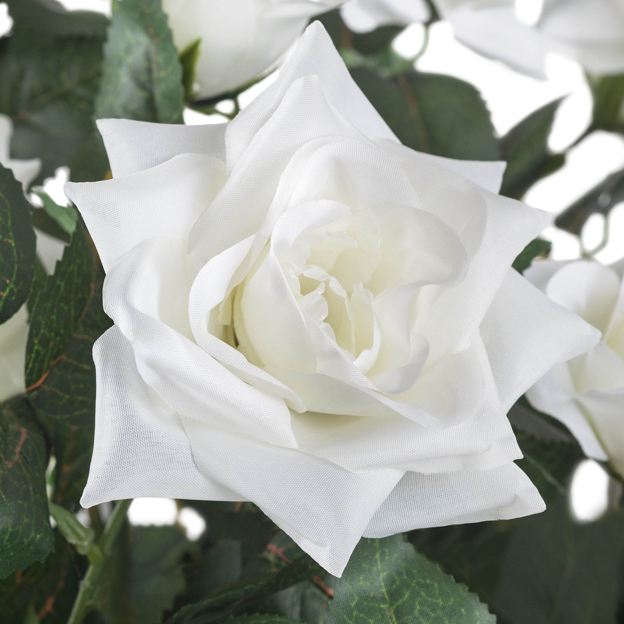 Artificial Cream Rose Tree Pair