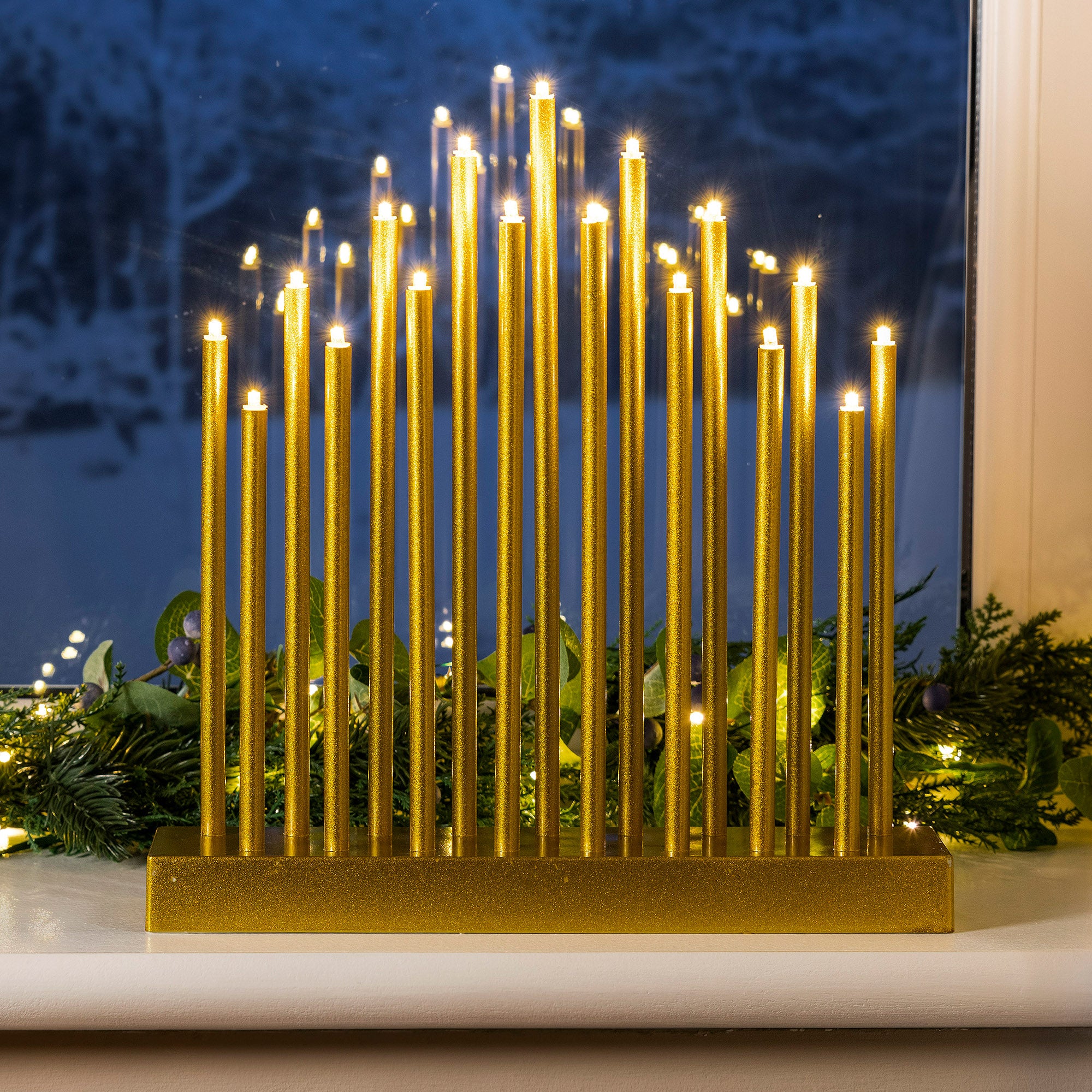 Gold Candle Bridge Tower Light