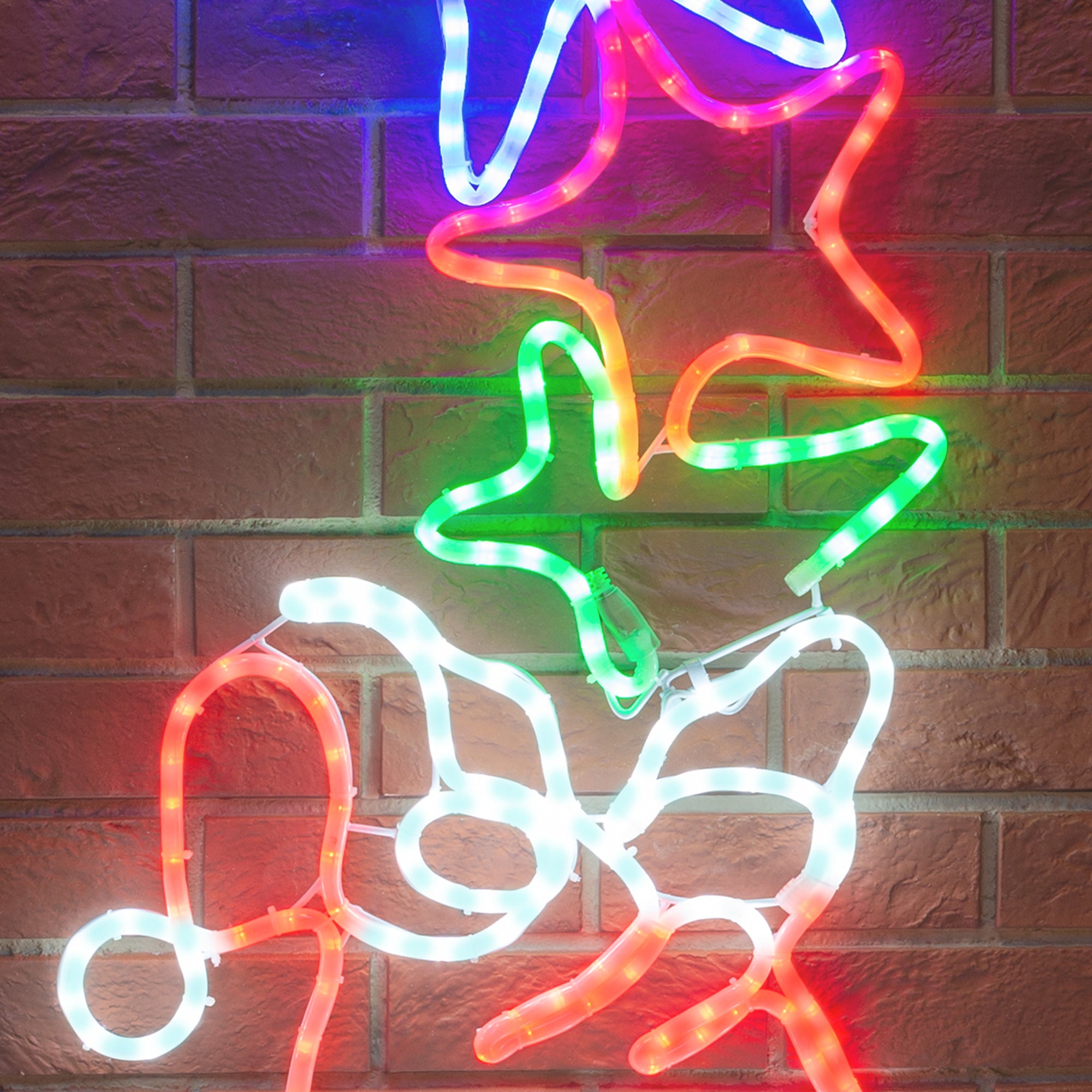 Santa & Star Wall Light (1.27m)