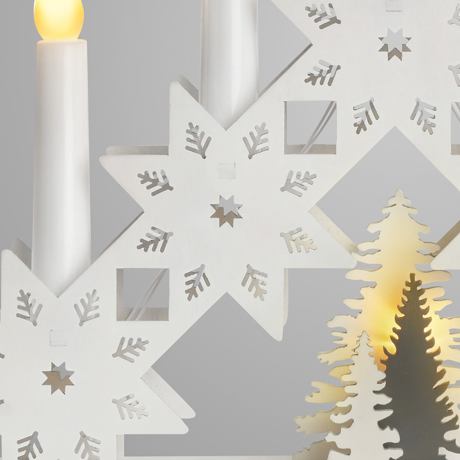 Snowflake Candle Bridge Light