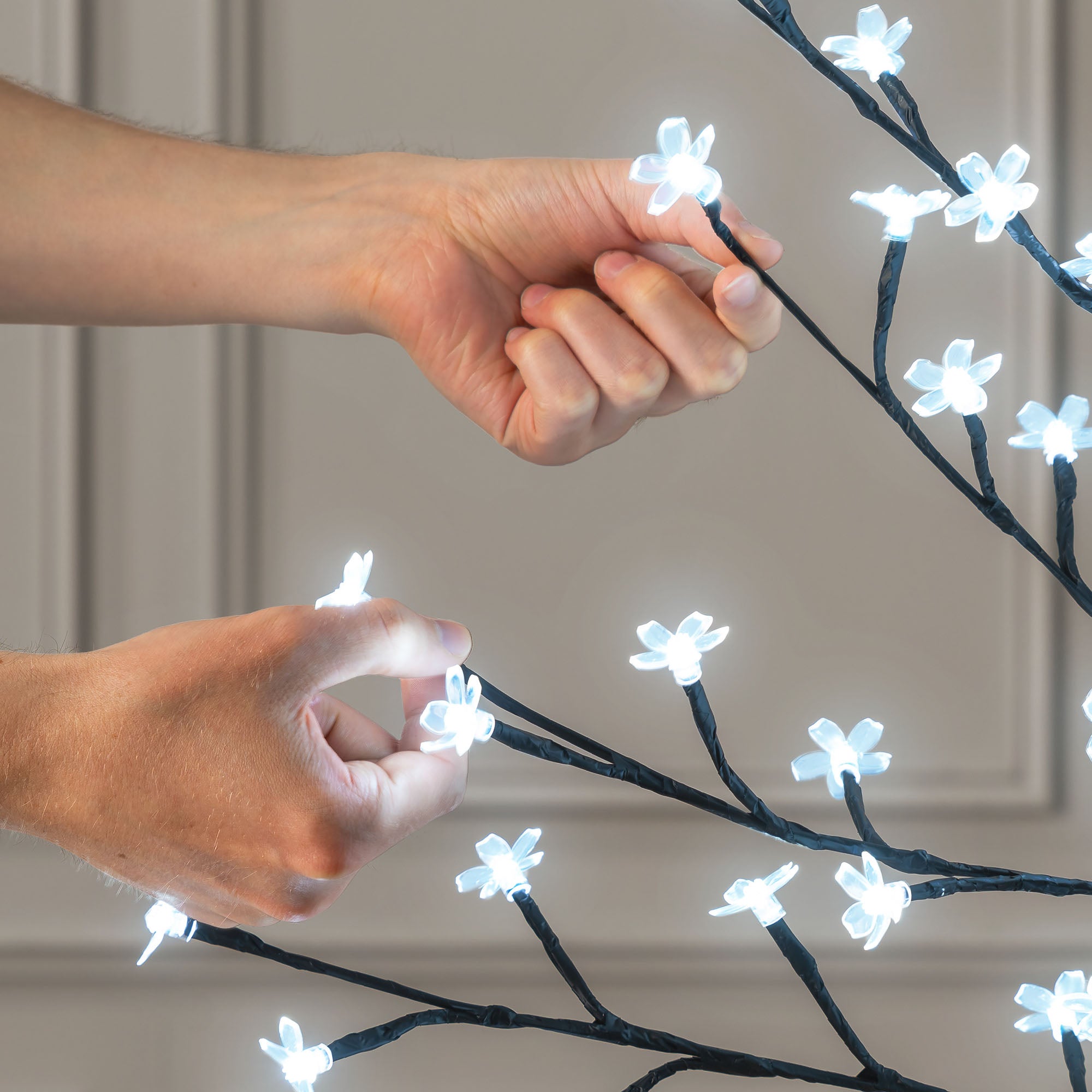 White LED Cherry Blossom Tree