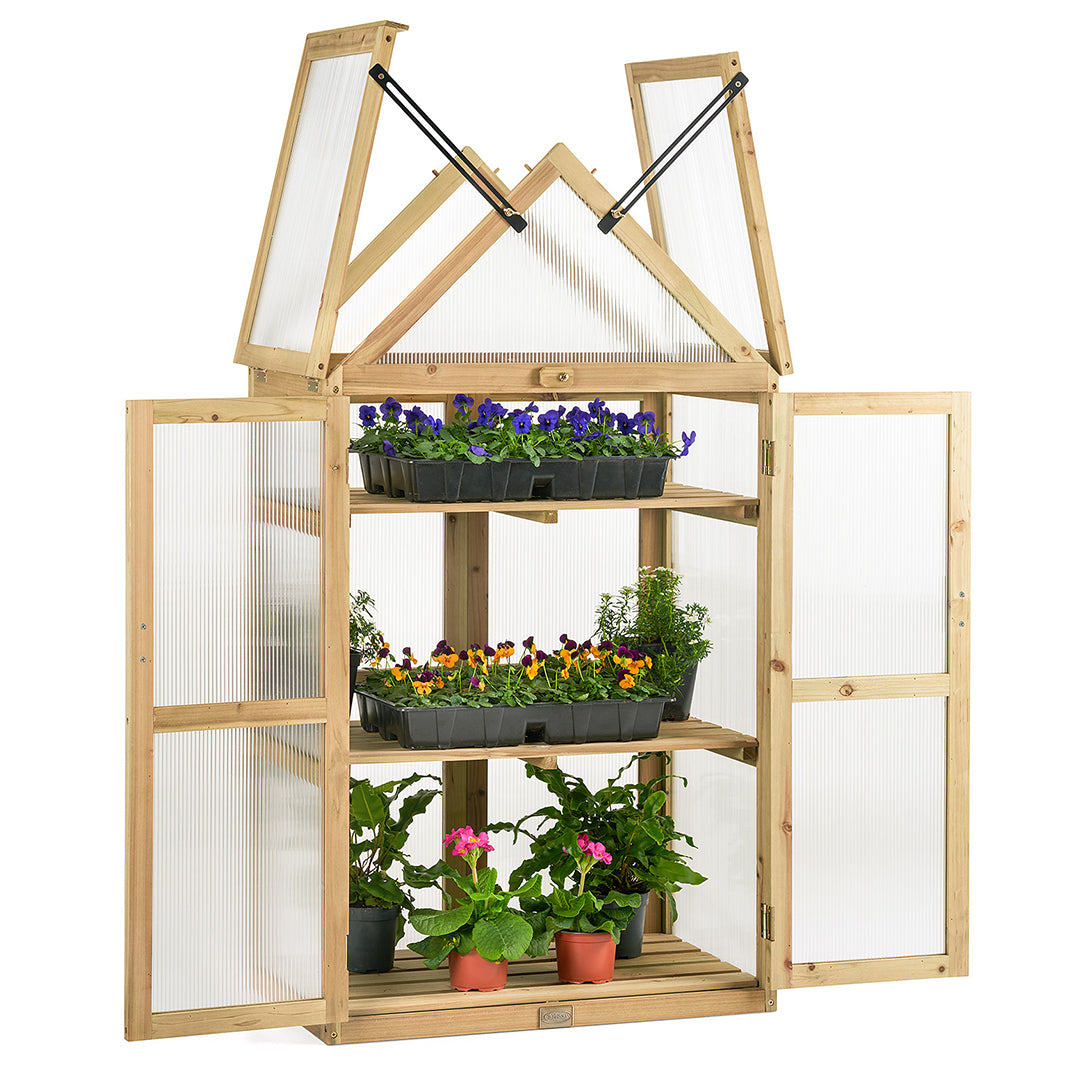 Apex Cold Frame Greenhouse – 3 Tier