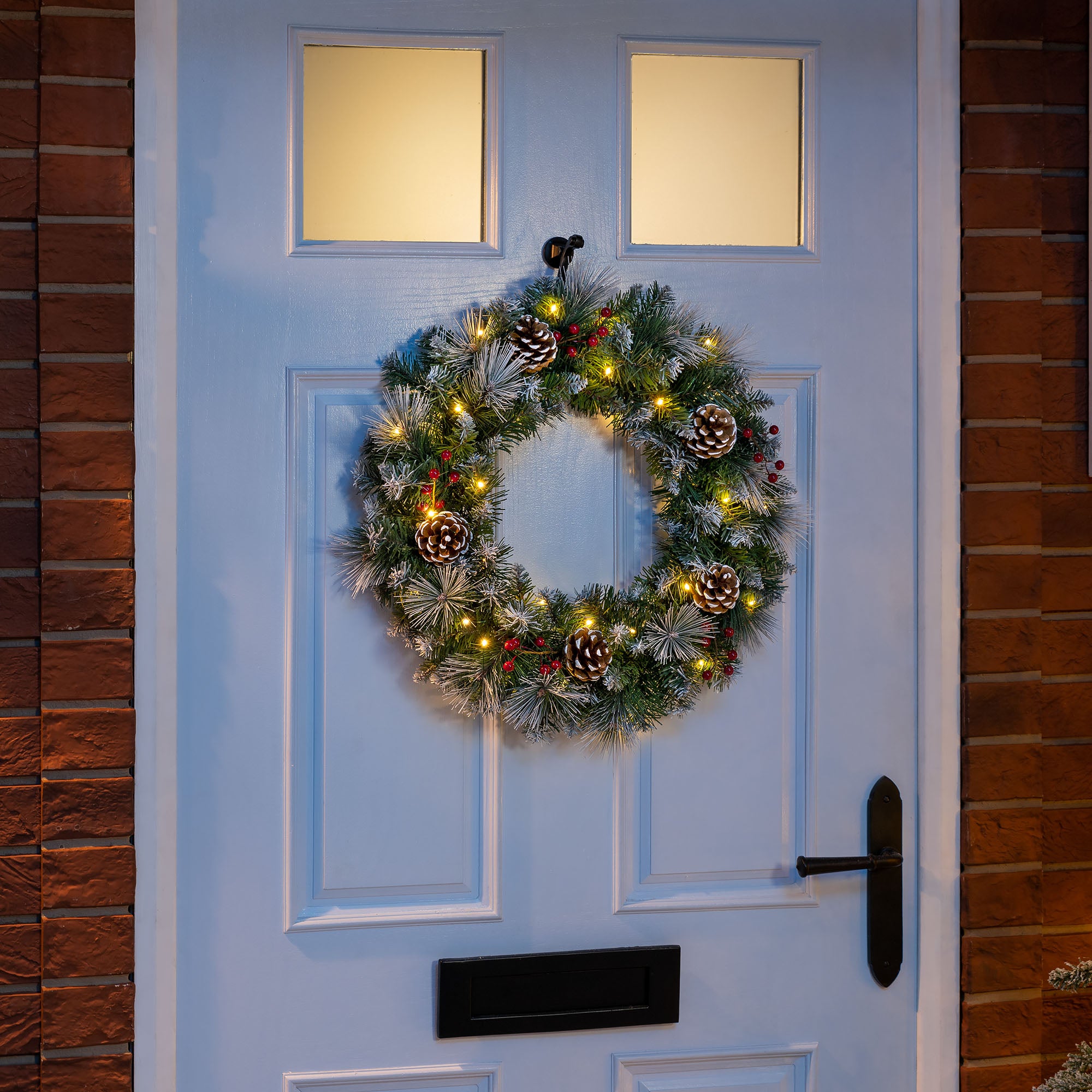 #Size_45cm|Lighting Options_Wreath with DIY String Lights