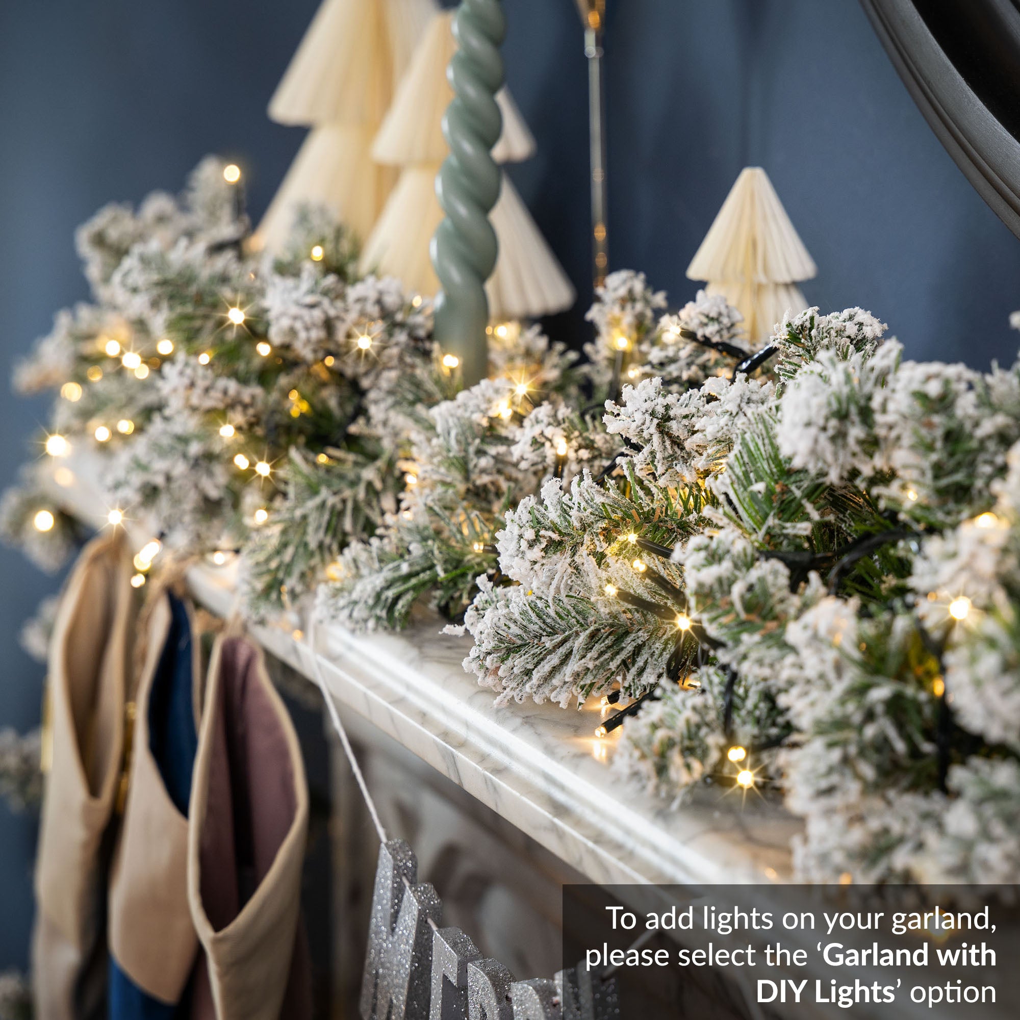 #Lighting Options_Garland with DIY String Lights