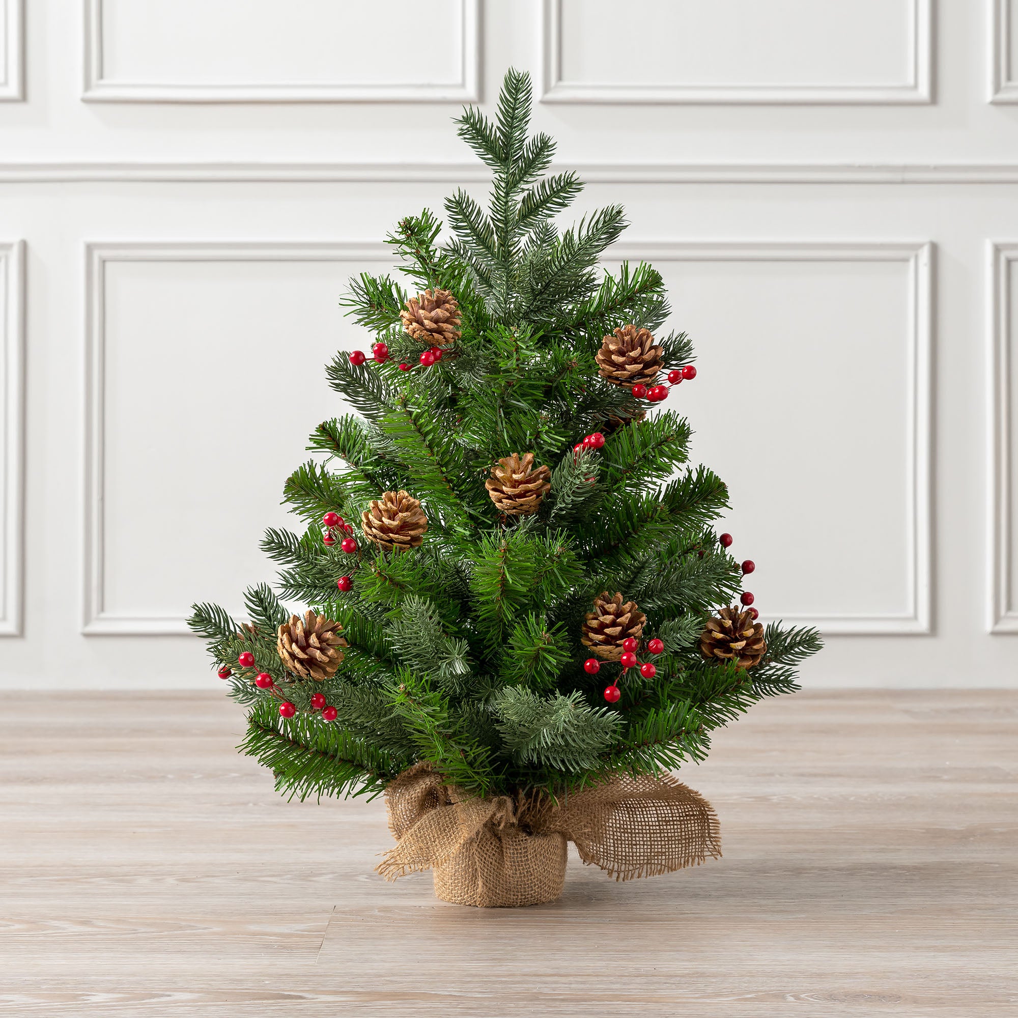 2ft Mini Cone & Berry Christmas Tree