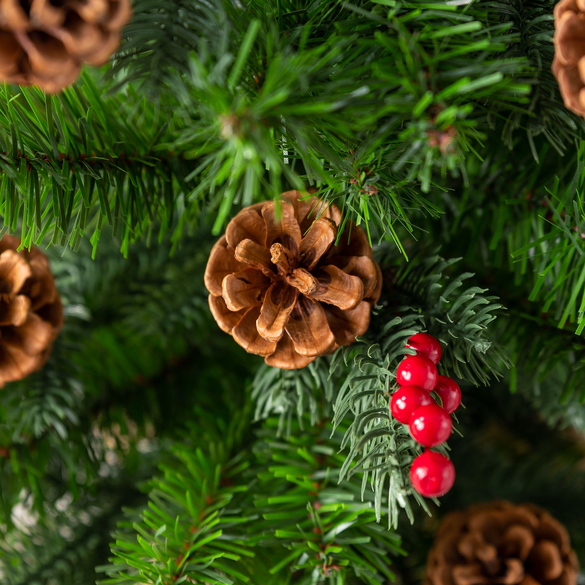 2ft Mini Cone & Berry Christmas Tree