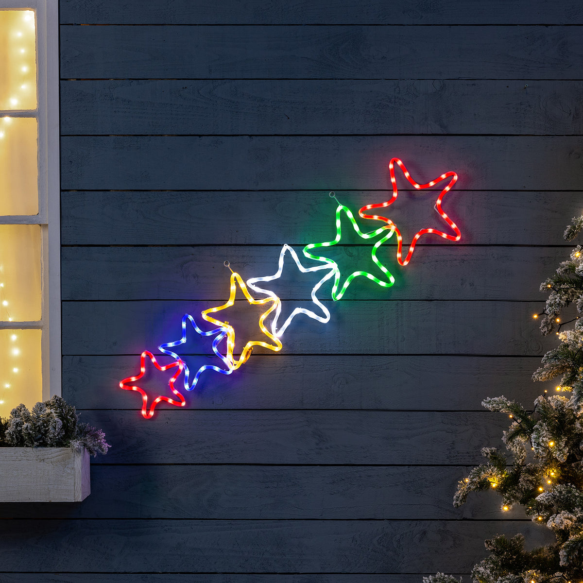 6 Star LED Rope Light Decoration