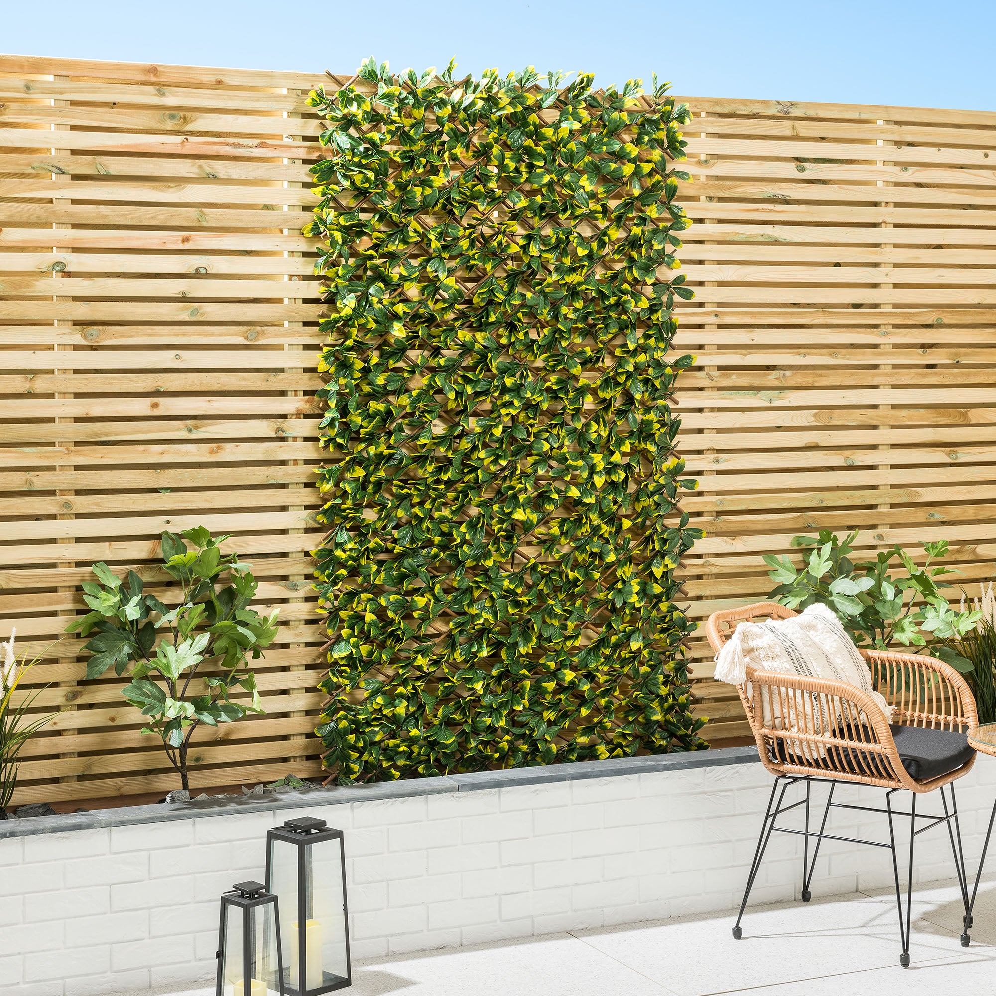Artificial Laurel Trellis (1m x 2m)