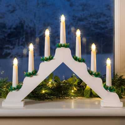 Battery Operated Christmas Candle Bridge