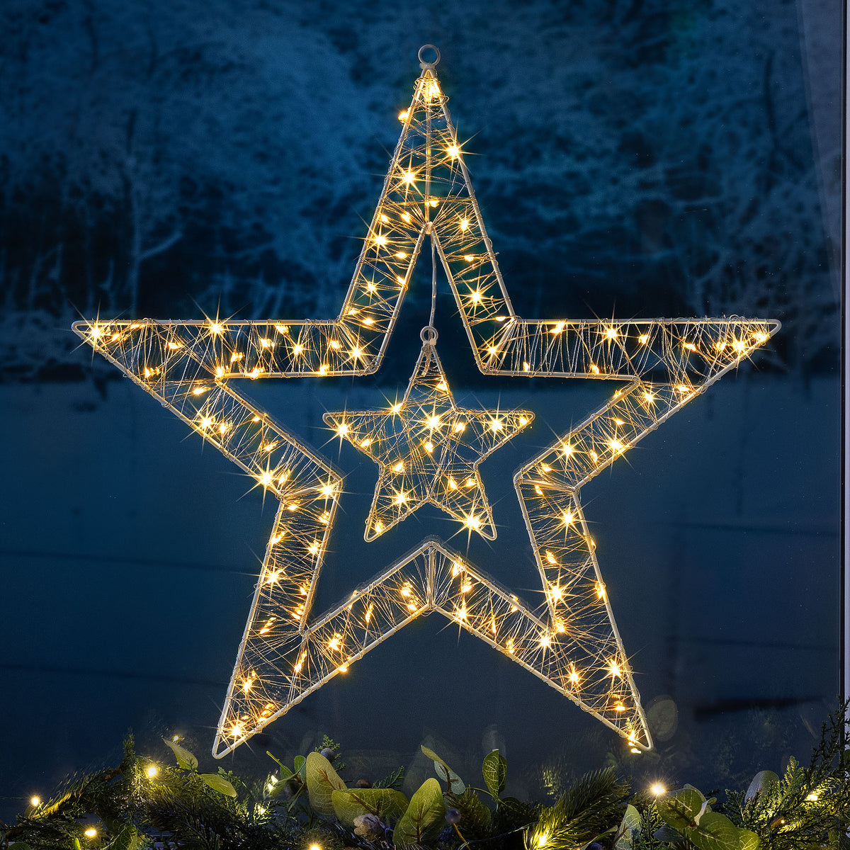 Battery Operated Double Star Light
