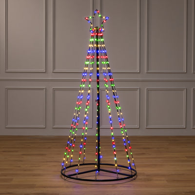 SnowFall LED Maypole Christmas Tree