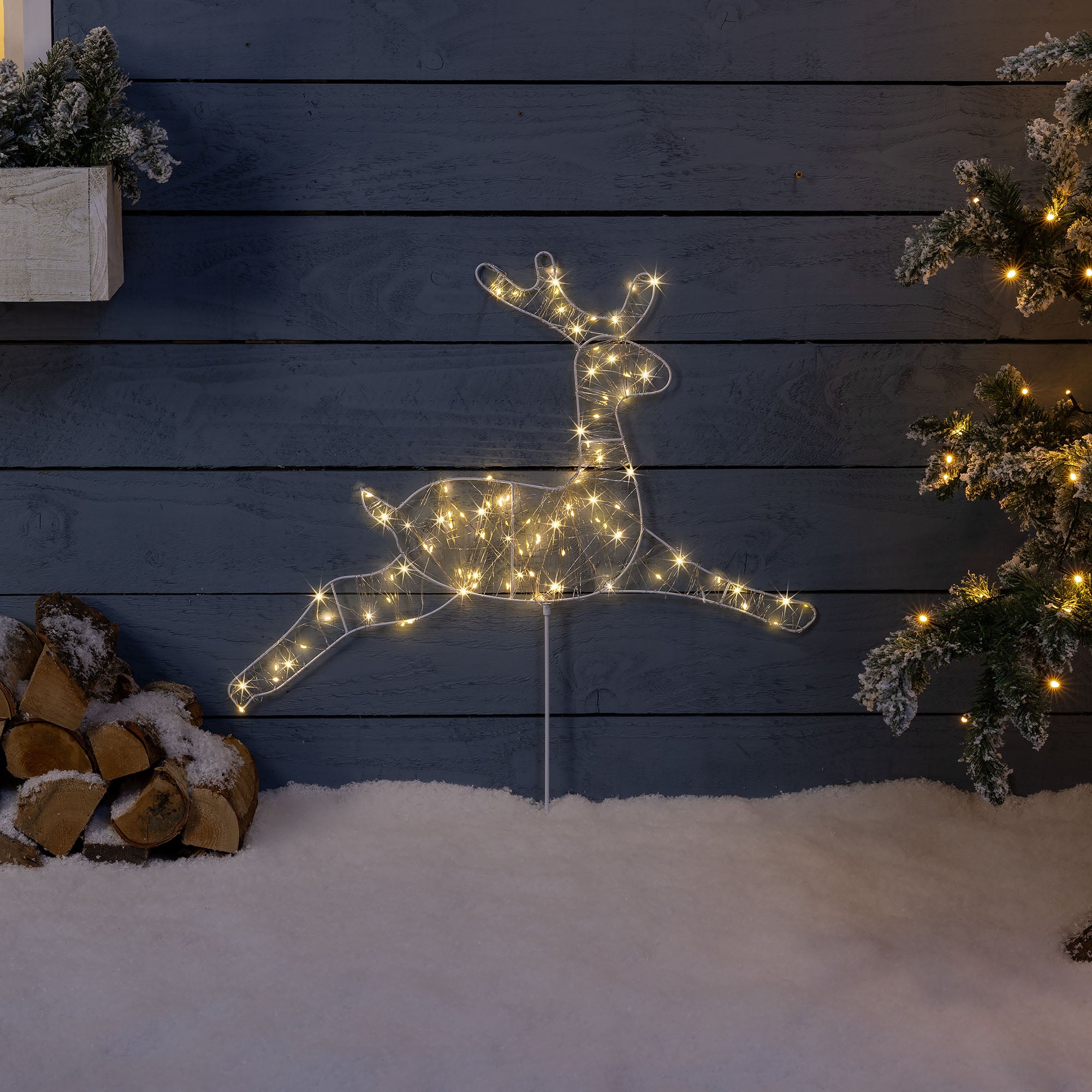 Reindeer Silhouette Pathway Stake Light