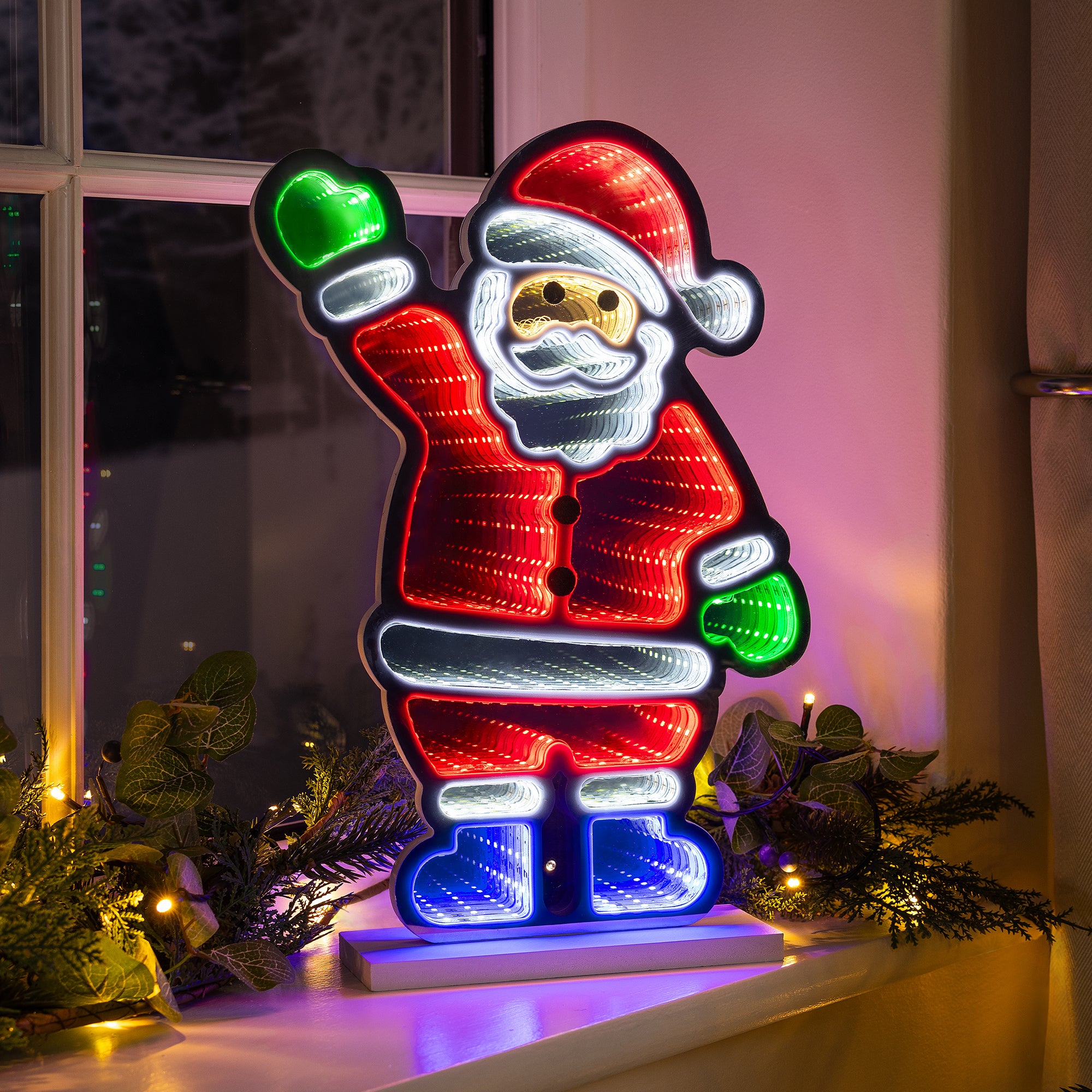 Christmas Santa Infinity Light – 40cm