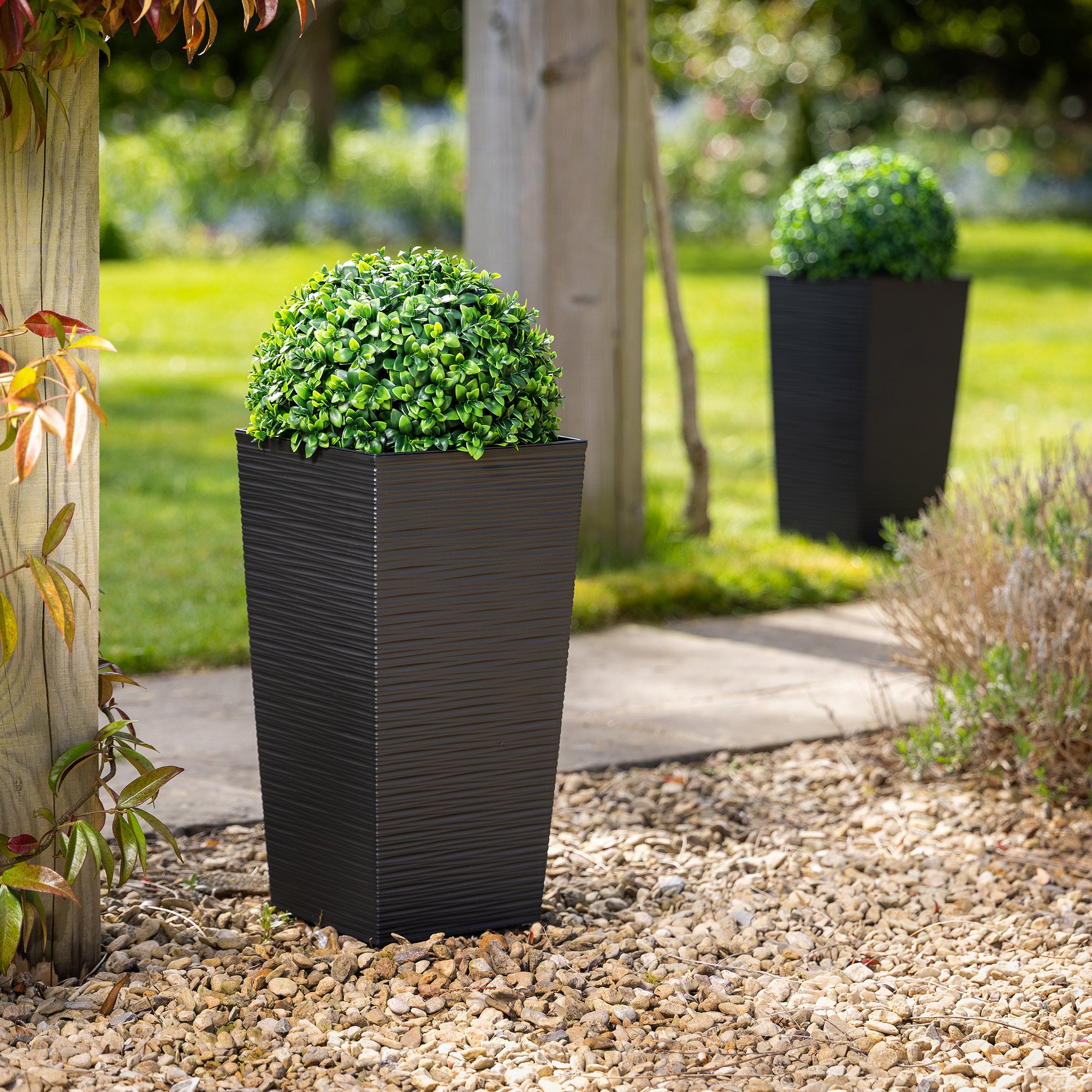 Artificial Laurel Topiary Balls (Pack of 2)