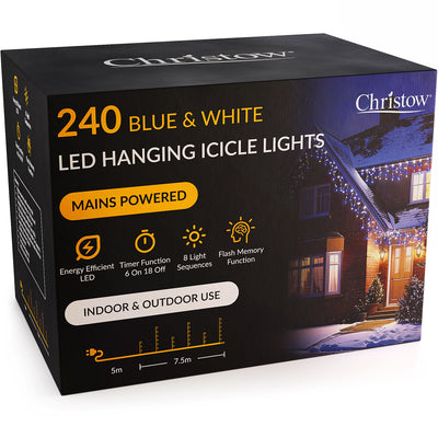 LED Hanging Icicle Christmas Lights