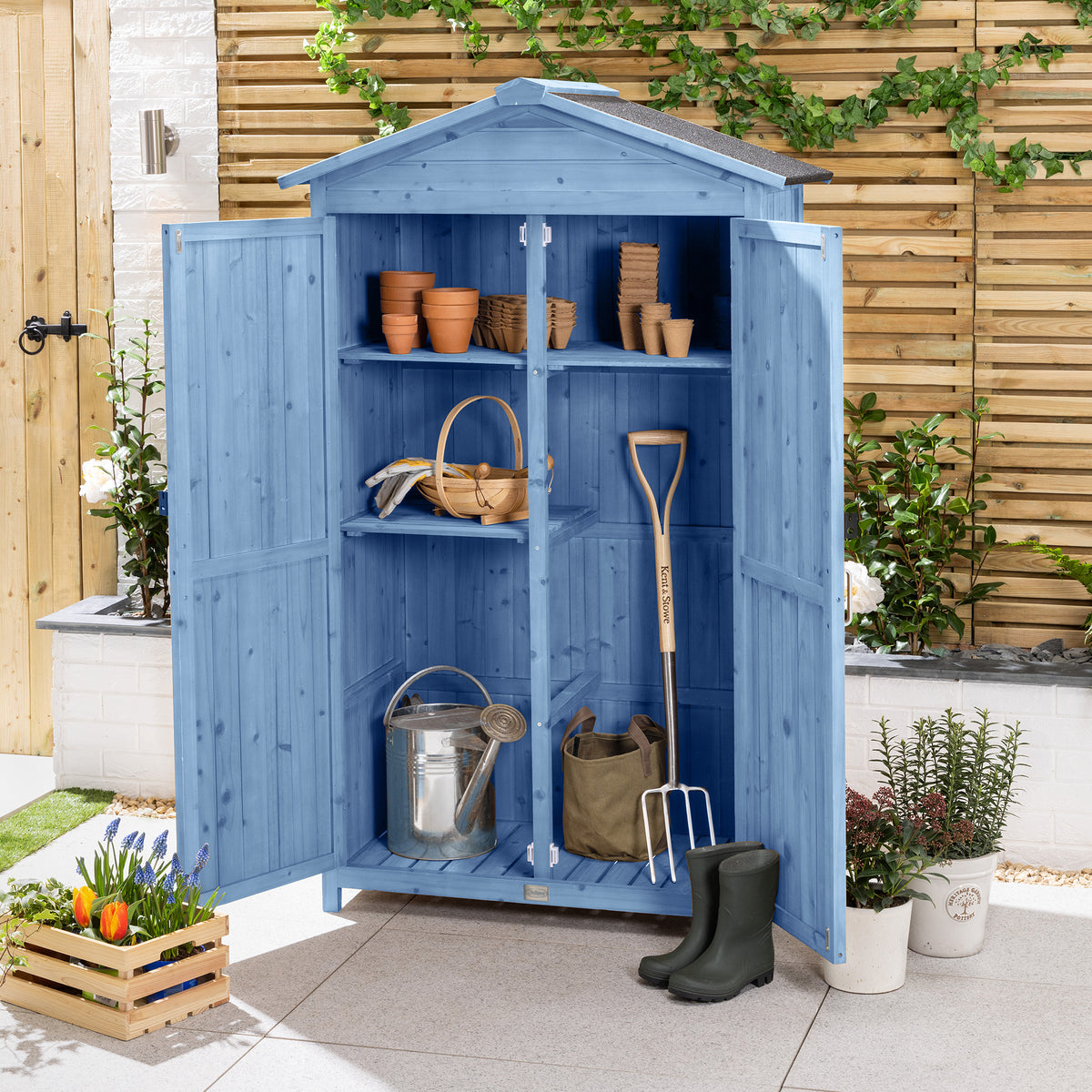 Narrow Double Door Garden Shed