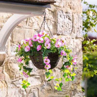 Artificial Petunia Hanging Basket