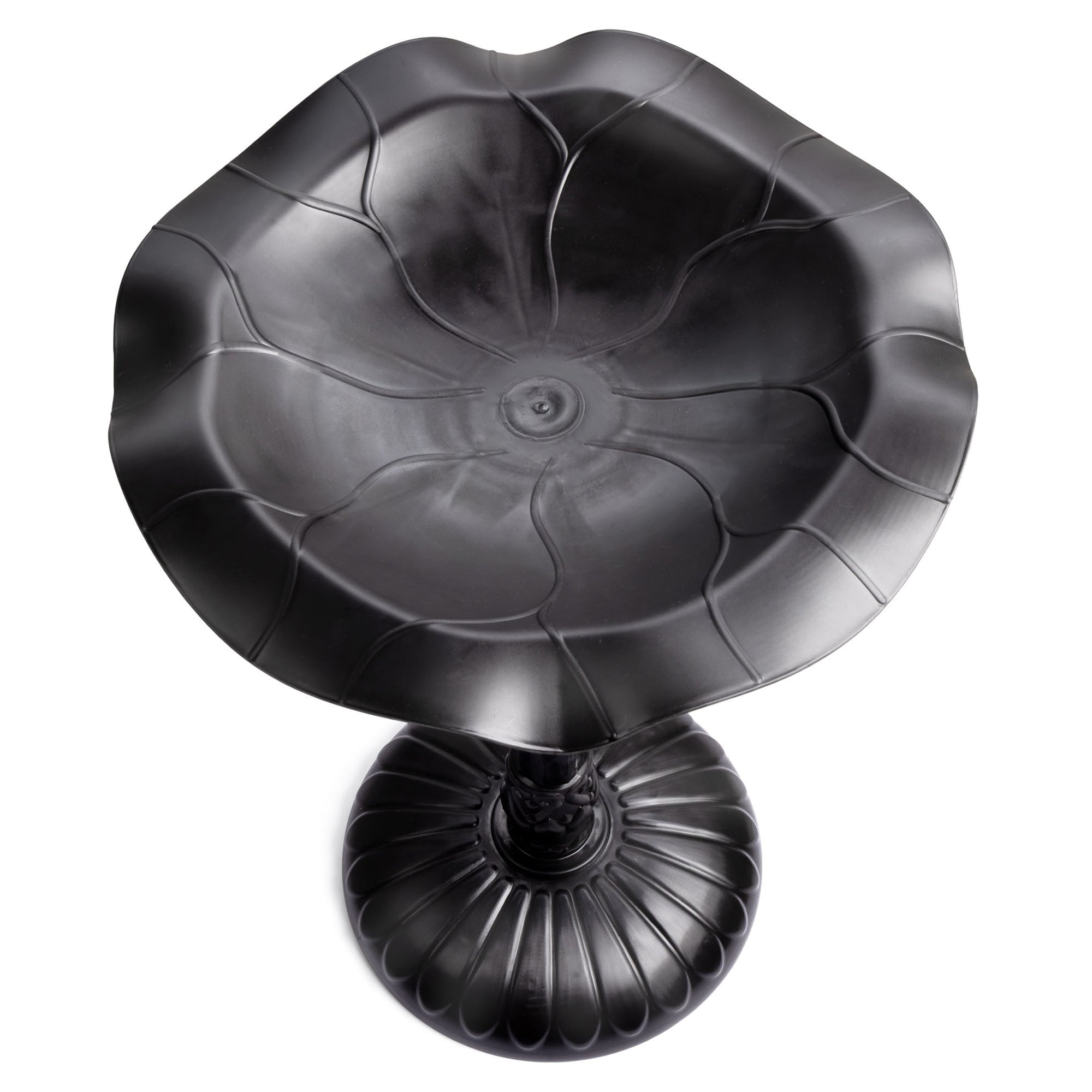 Weightable Lily Leaf Resin Bird Bath
