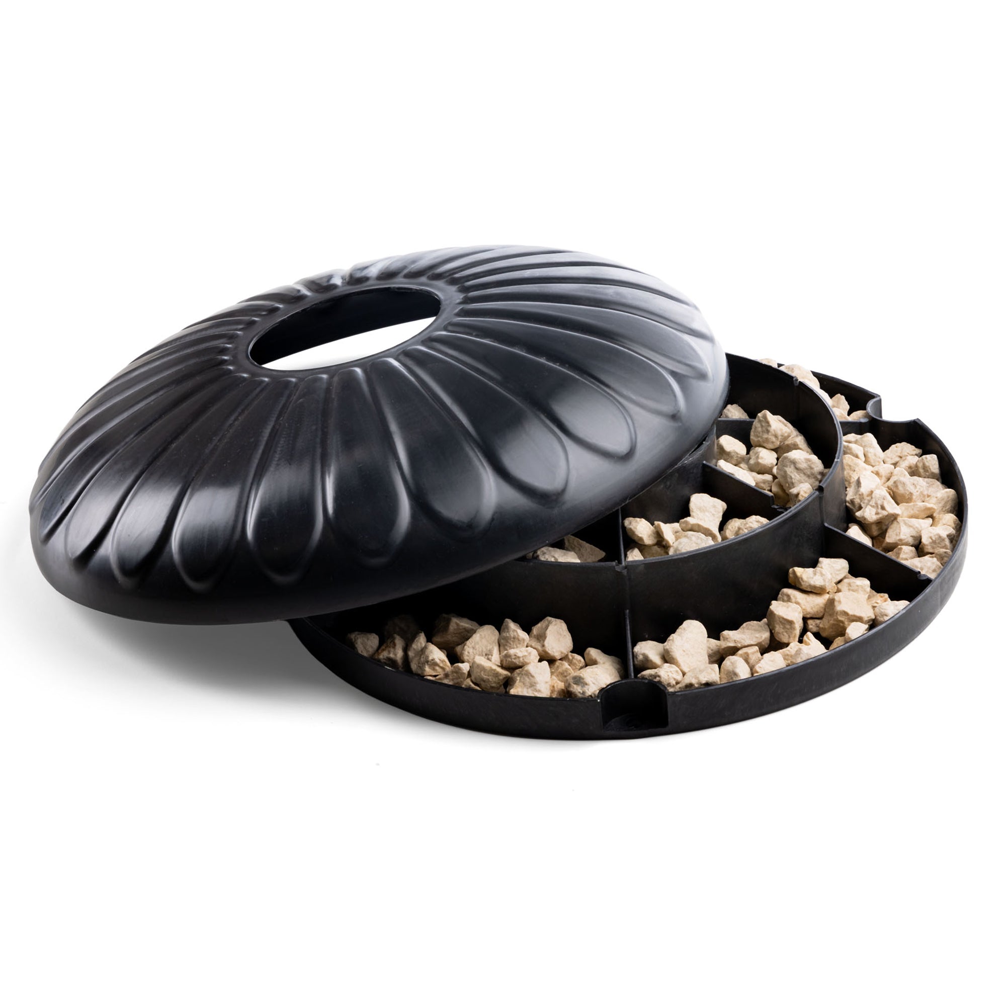 Weightable Round Resin Bird Bath