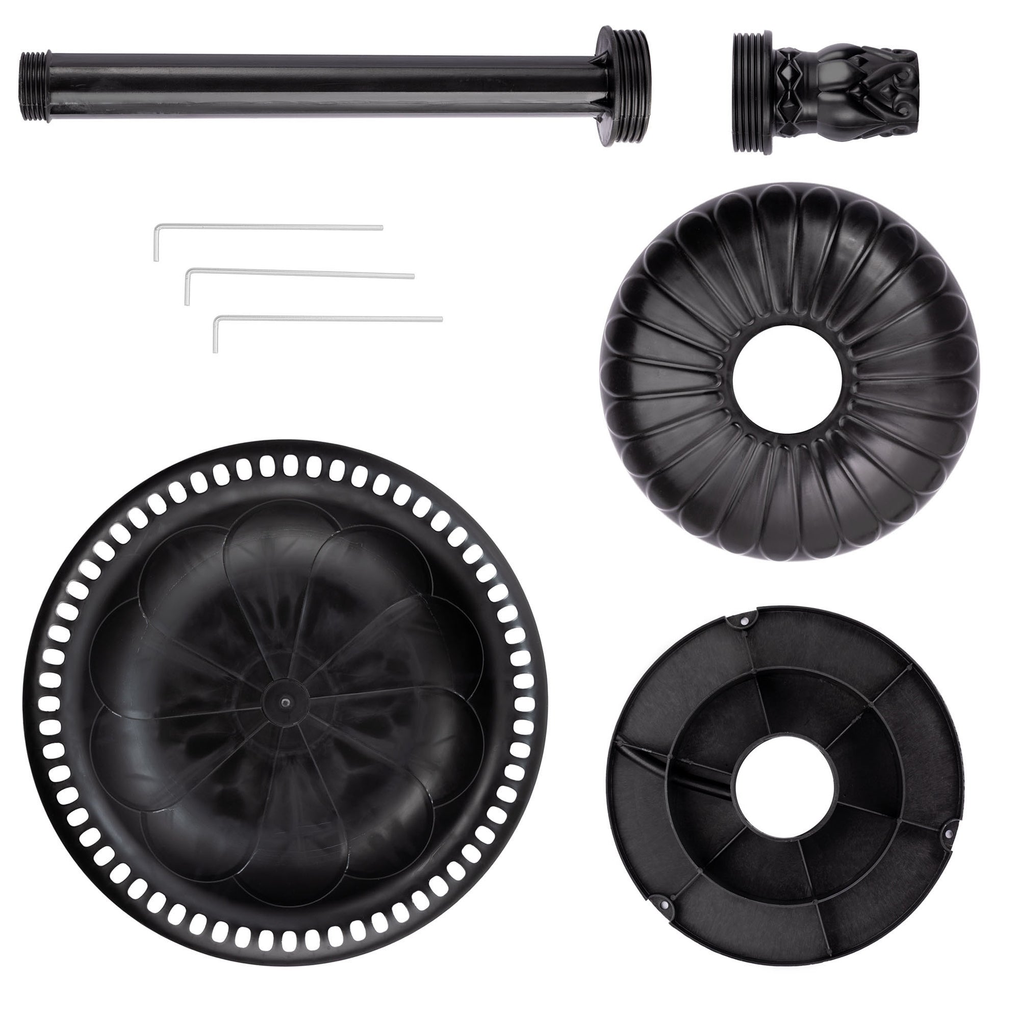 Weightable Round Resin Bird Bath