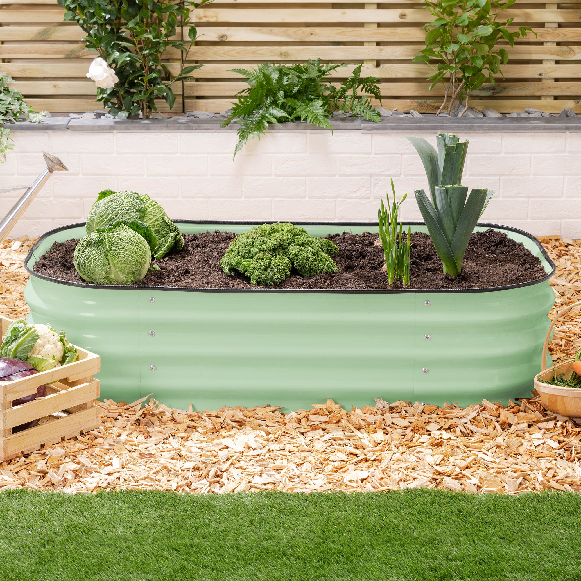 置物 NEIGHBORHOOD SRL GARDEN BED Rectangle Raised Garden Bed | 120cm & 180cm | Christow