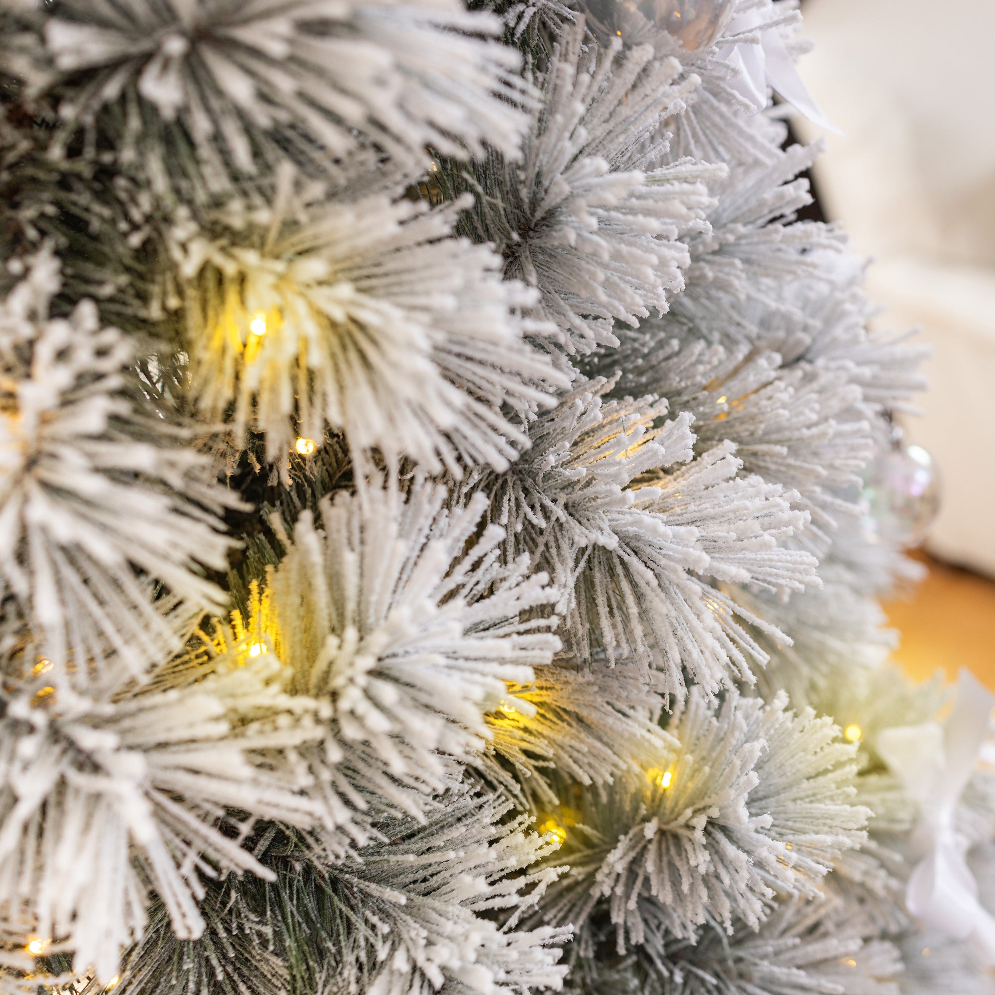 Pre-Lit Valmorel Flocked Artificial Christmas Tree