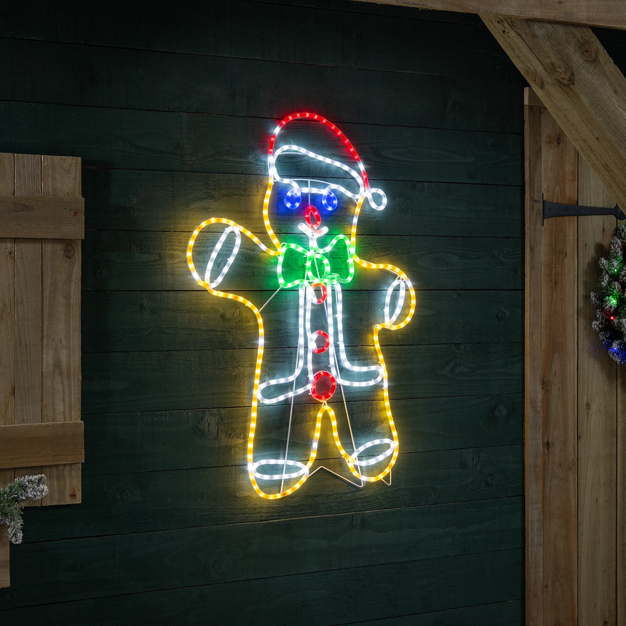 Gingerbread Man LED Rope Light Decoration