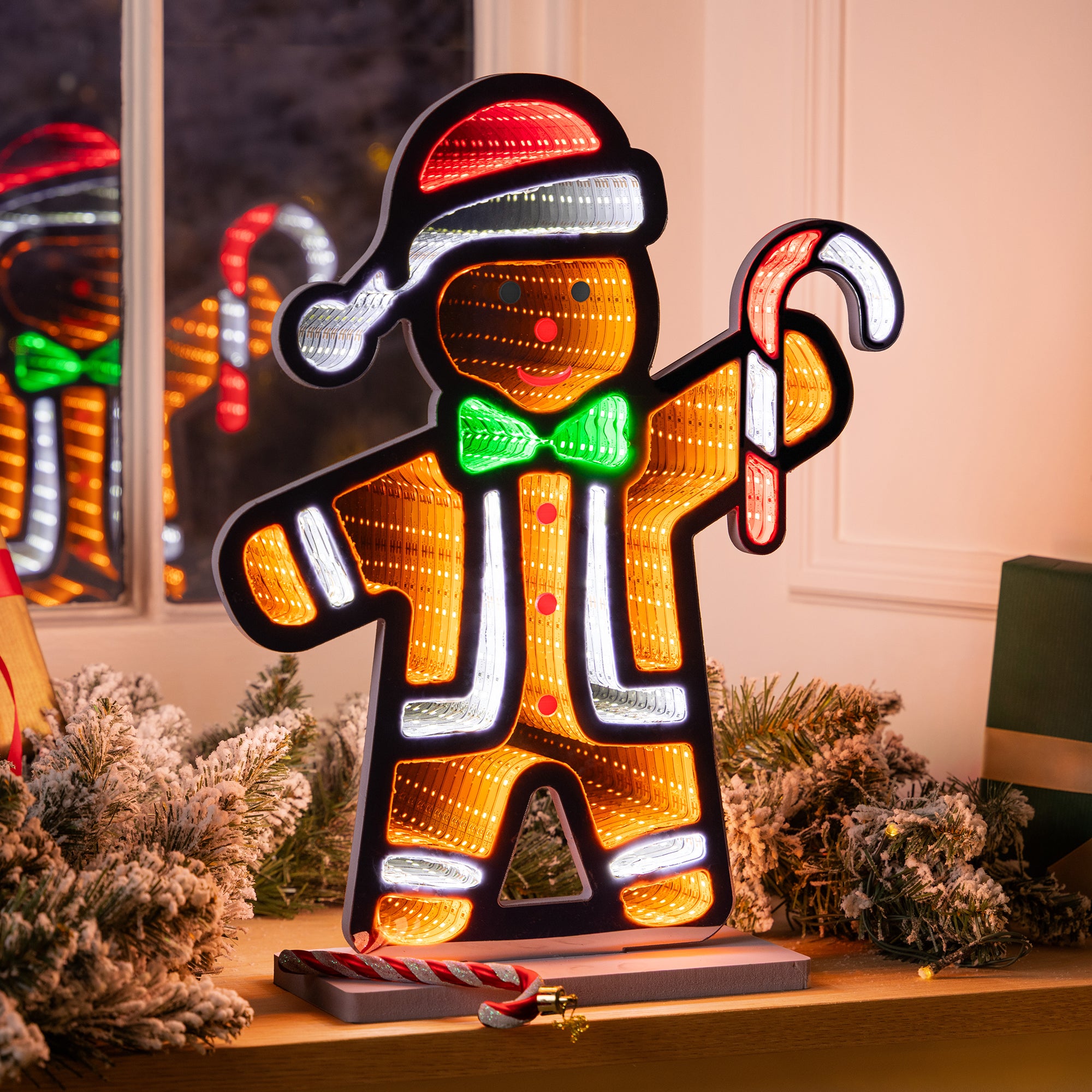 Christmas Gingerbread Man Infinity Light