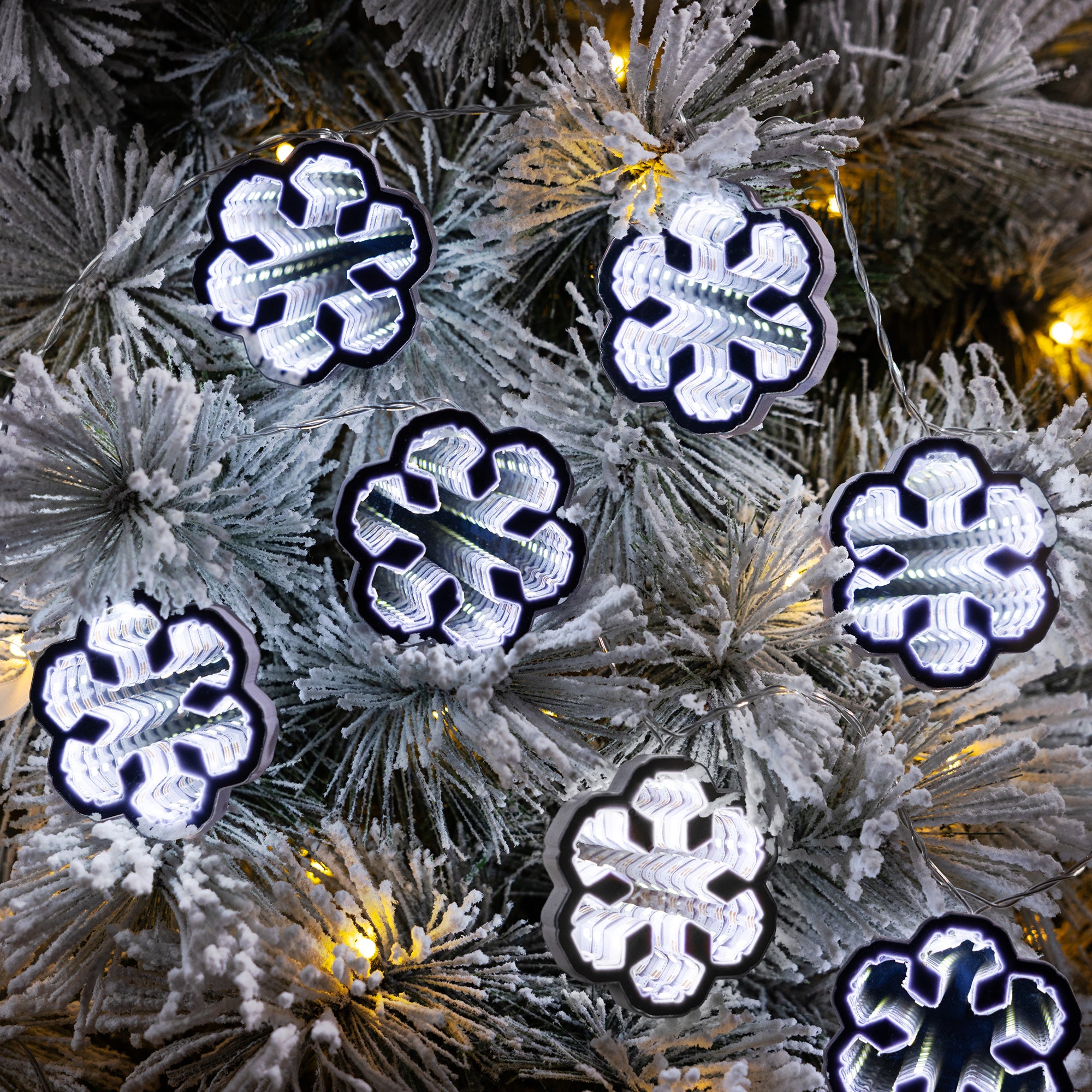Snowflake Infinity Light Garland