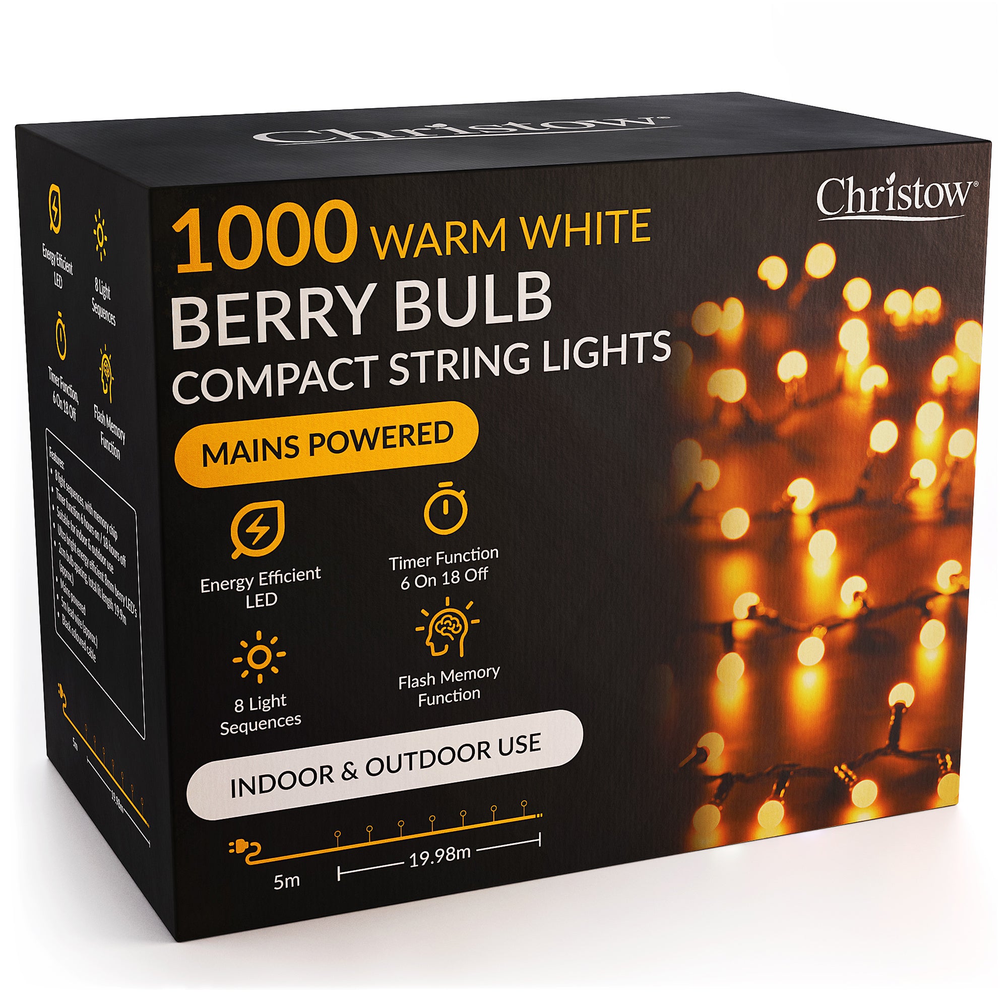#size_1000 LEDs | Colour_Warm White