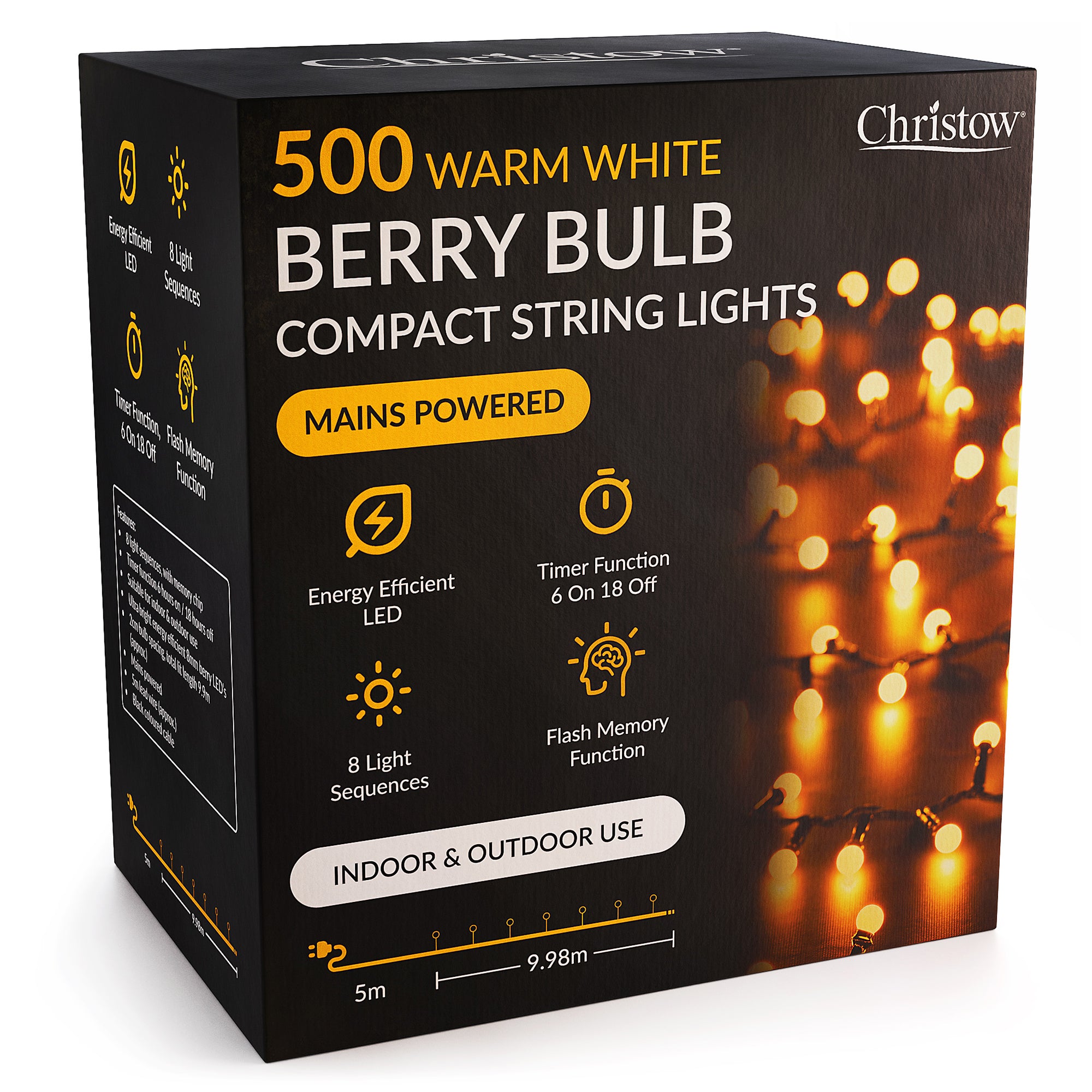 #size_500 LEDs | Colour_Warm White