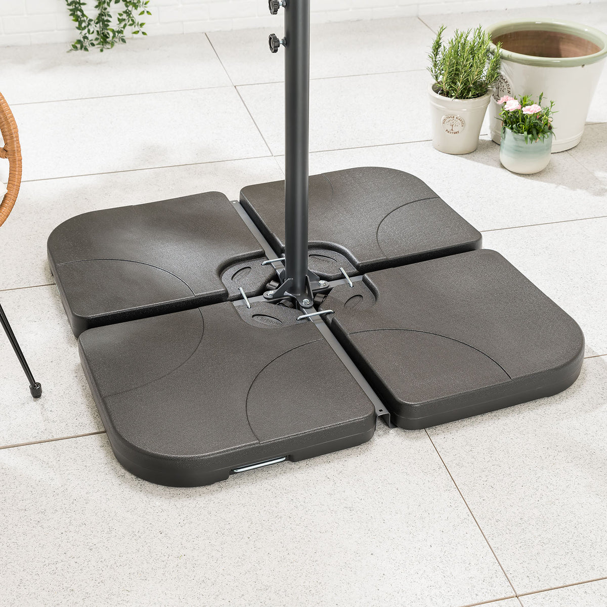 Square Cantilever Parasol Base