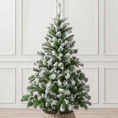 Chamonix Spruce Flocked Christmas Tree