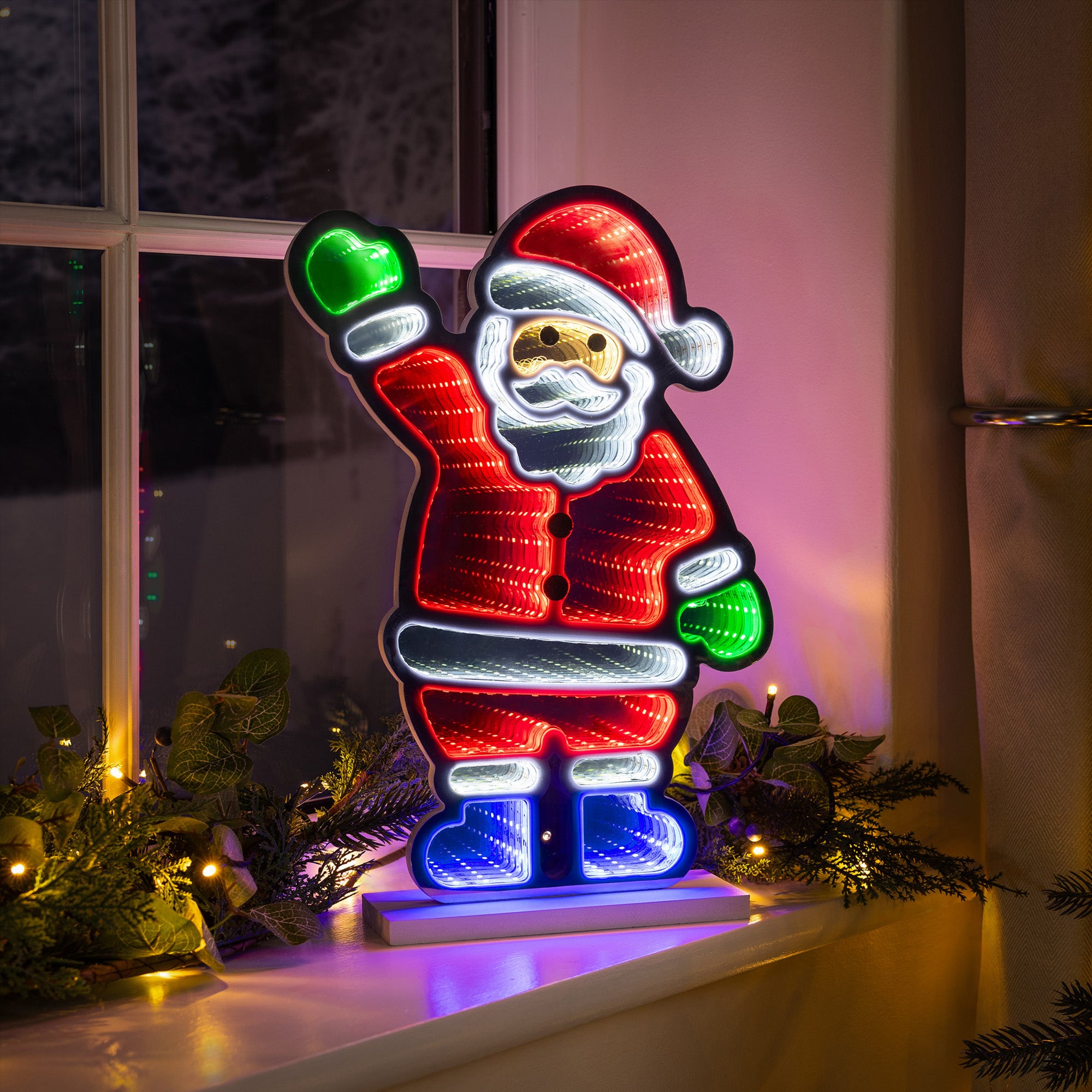 Christmas Santa Infinity Light