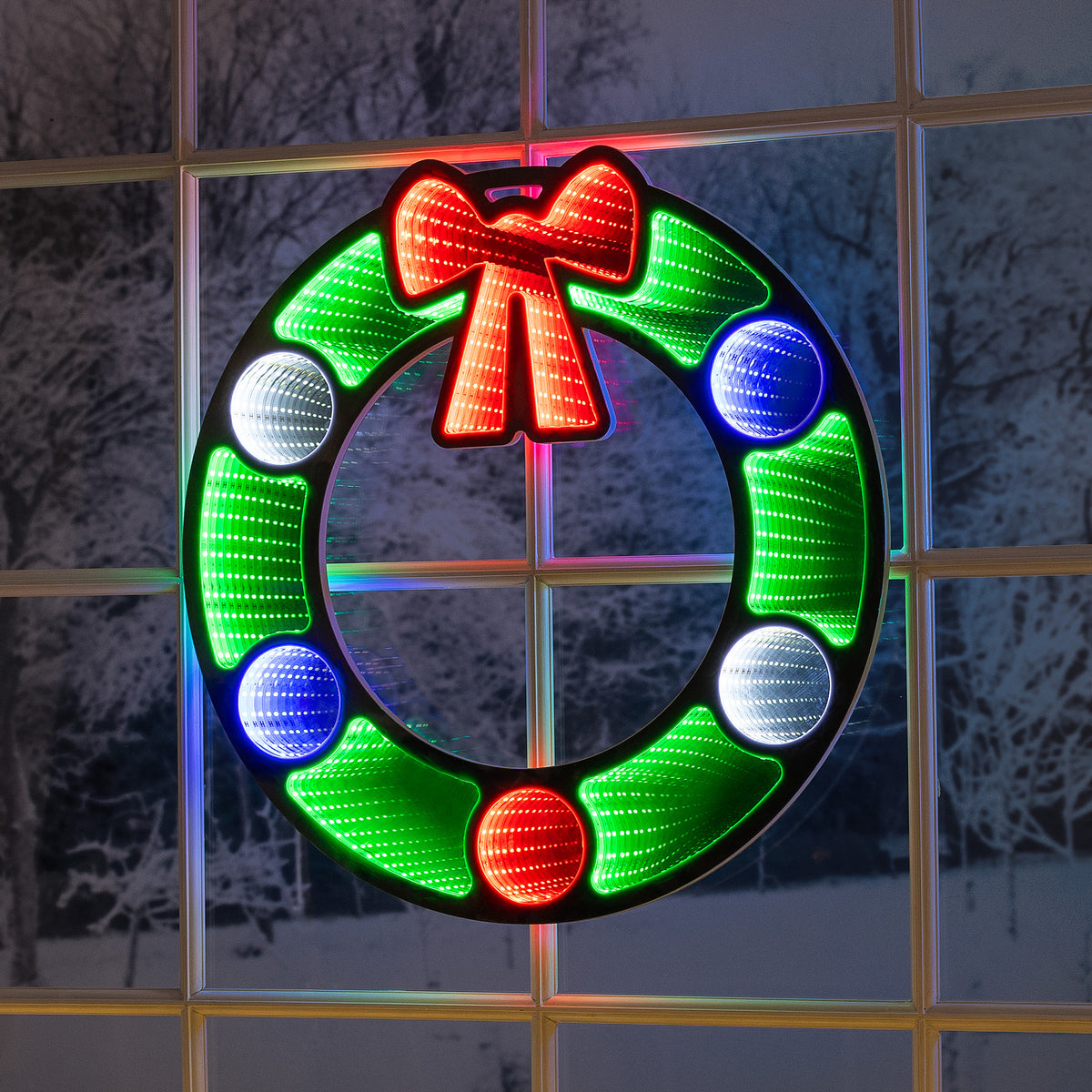Christmas Wreath Infinity Light