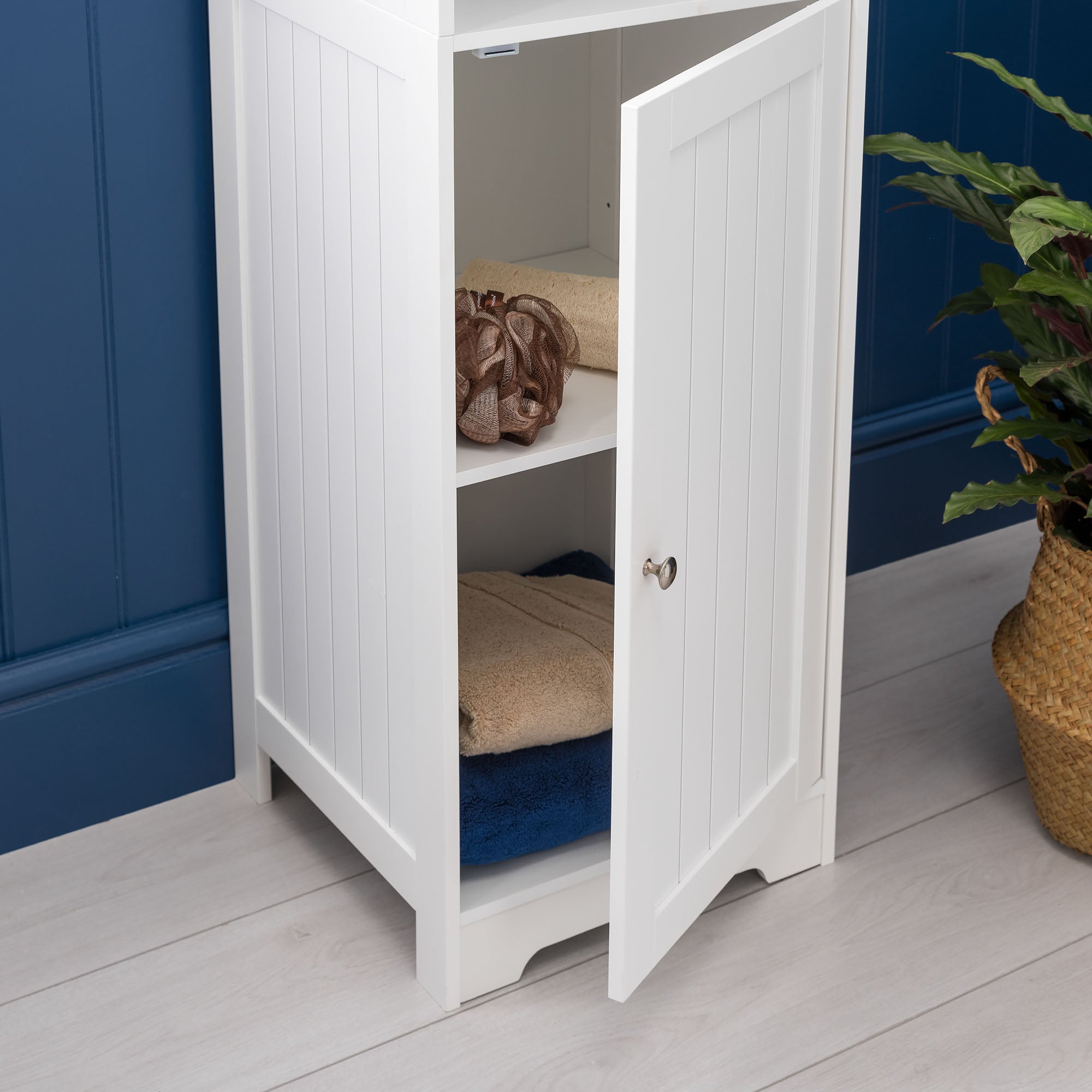Clovelly White Tallboy Bathroom Cabinet