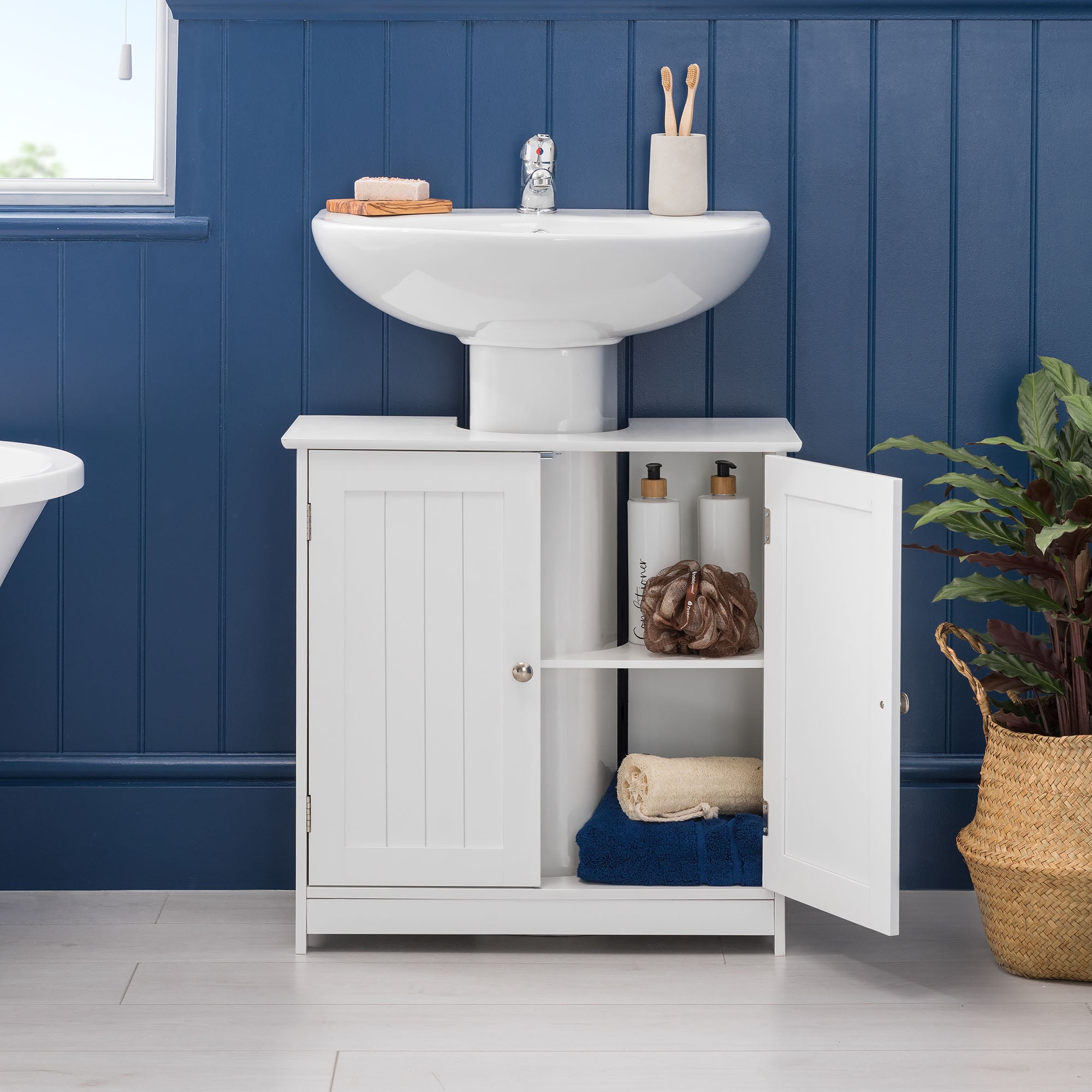 Clovelly White Under Sink Cabinet