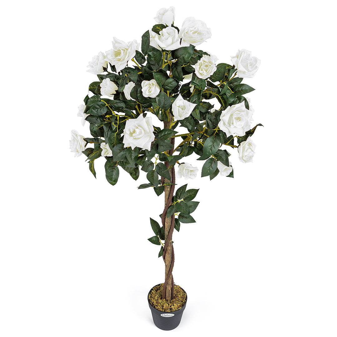 Artificial White Rose Tree – 3ft & 4ft
