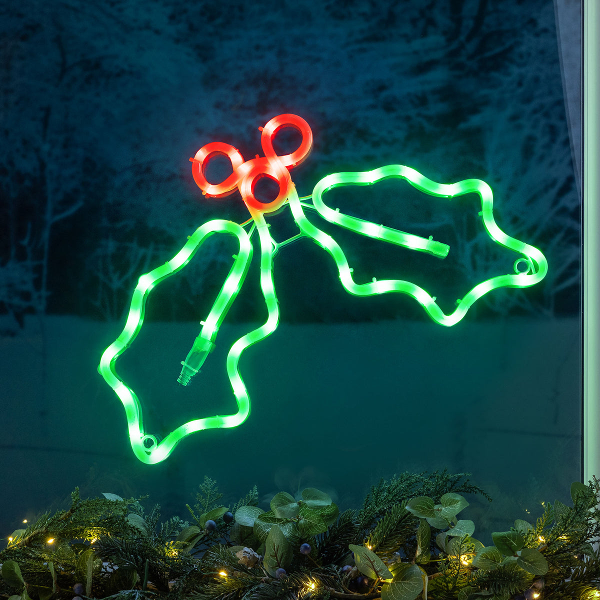 Holly & Christmas Light