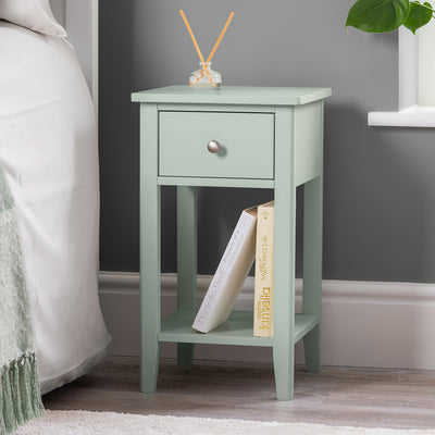 Ilsington Slim Bedside Table with Shelf