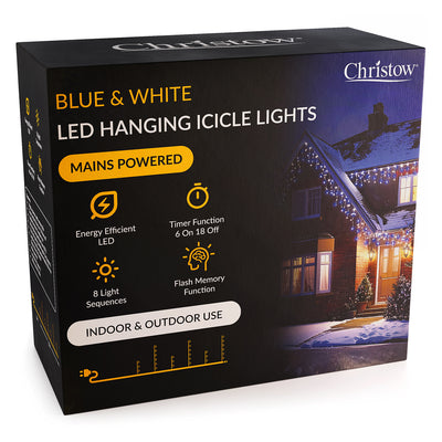 LED Hanging Icicle Christmas Lights