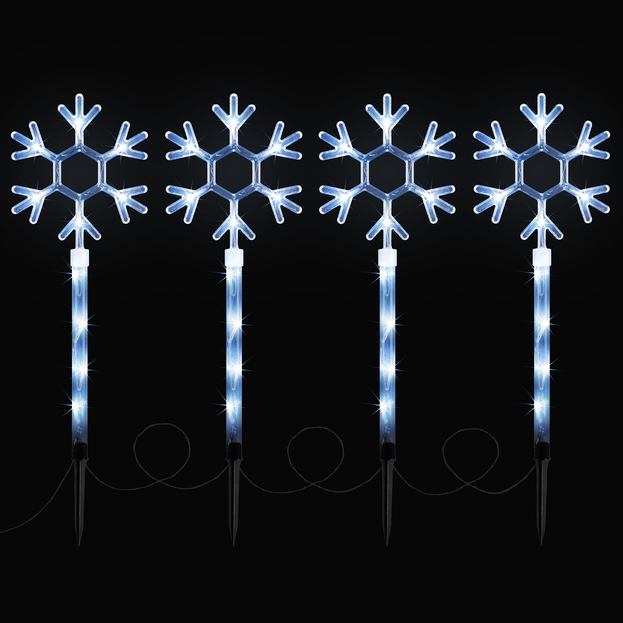 LED Snowflake Path Lights