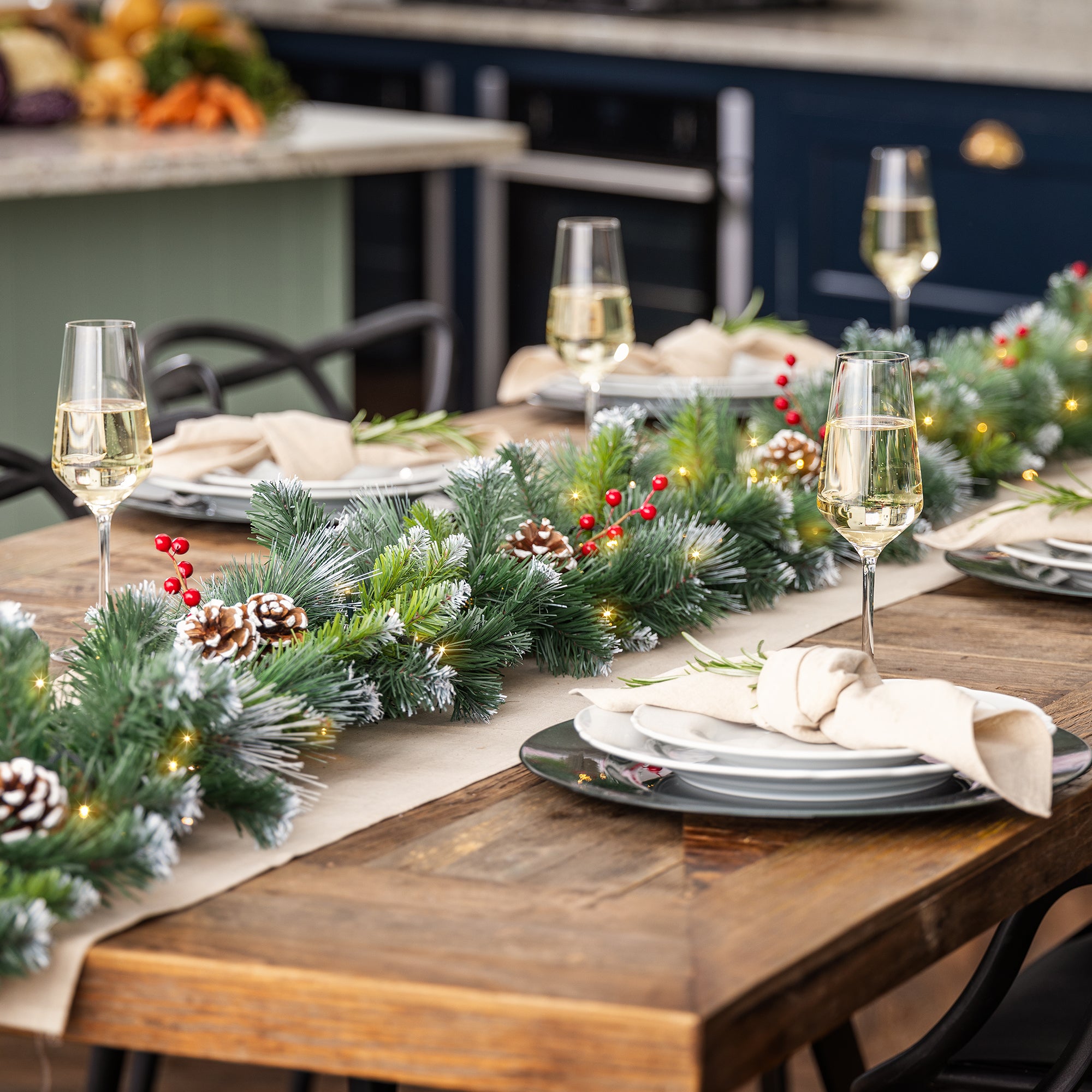 #Lighting Options_Garland with DIY String Lights