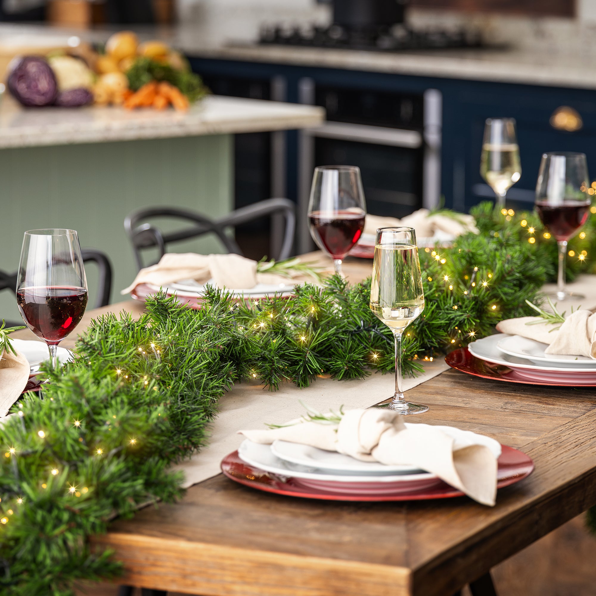 #Lighting Options_Garland with DIY String Lights