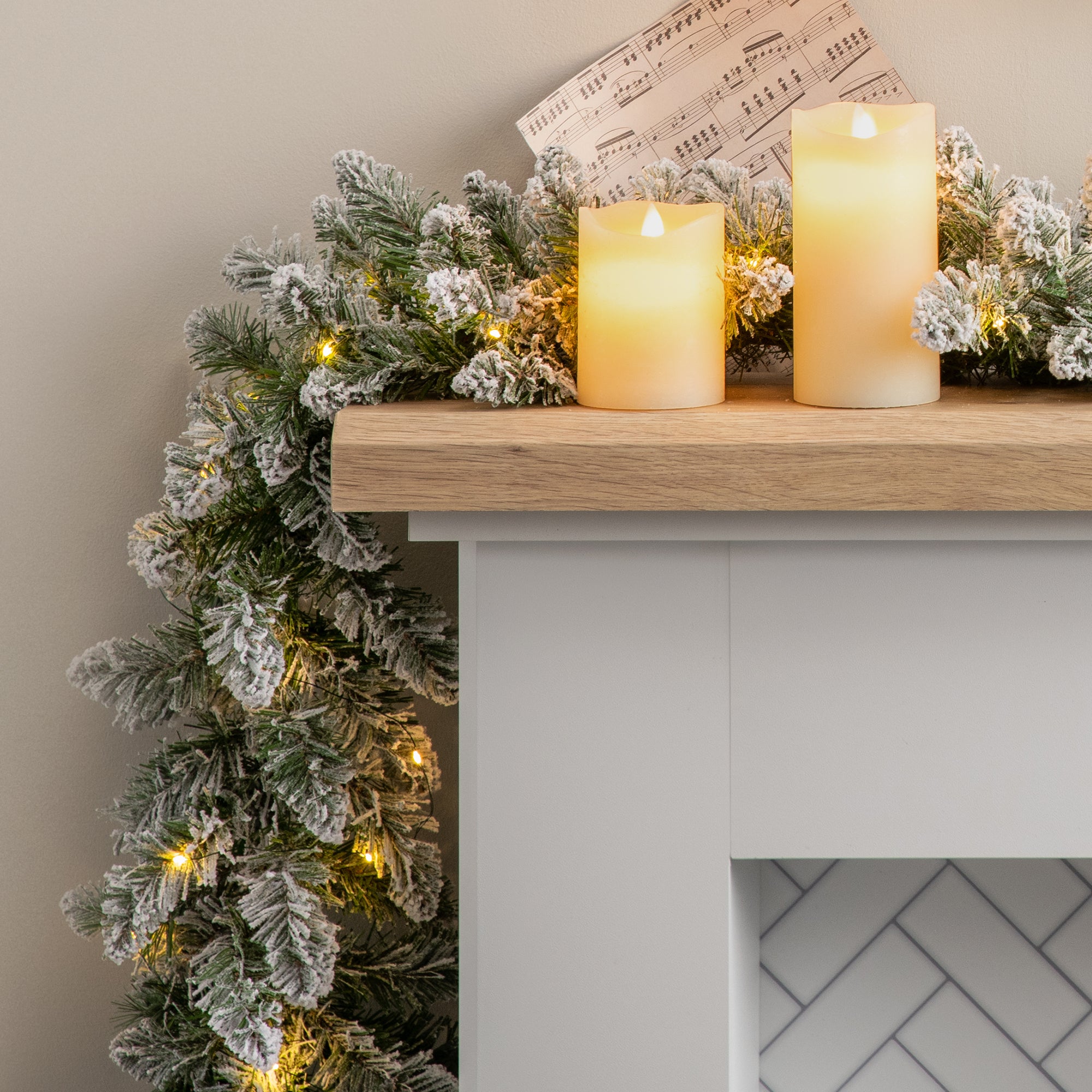 #Lighting Options_Garland with DIY String Lights