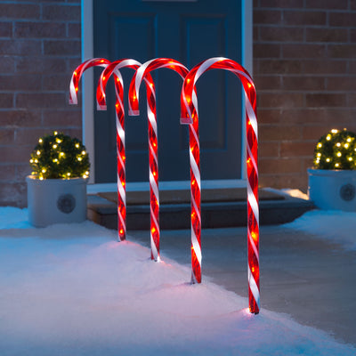 Large Candy Cane Path Lights